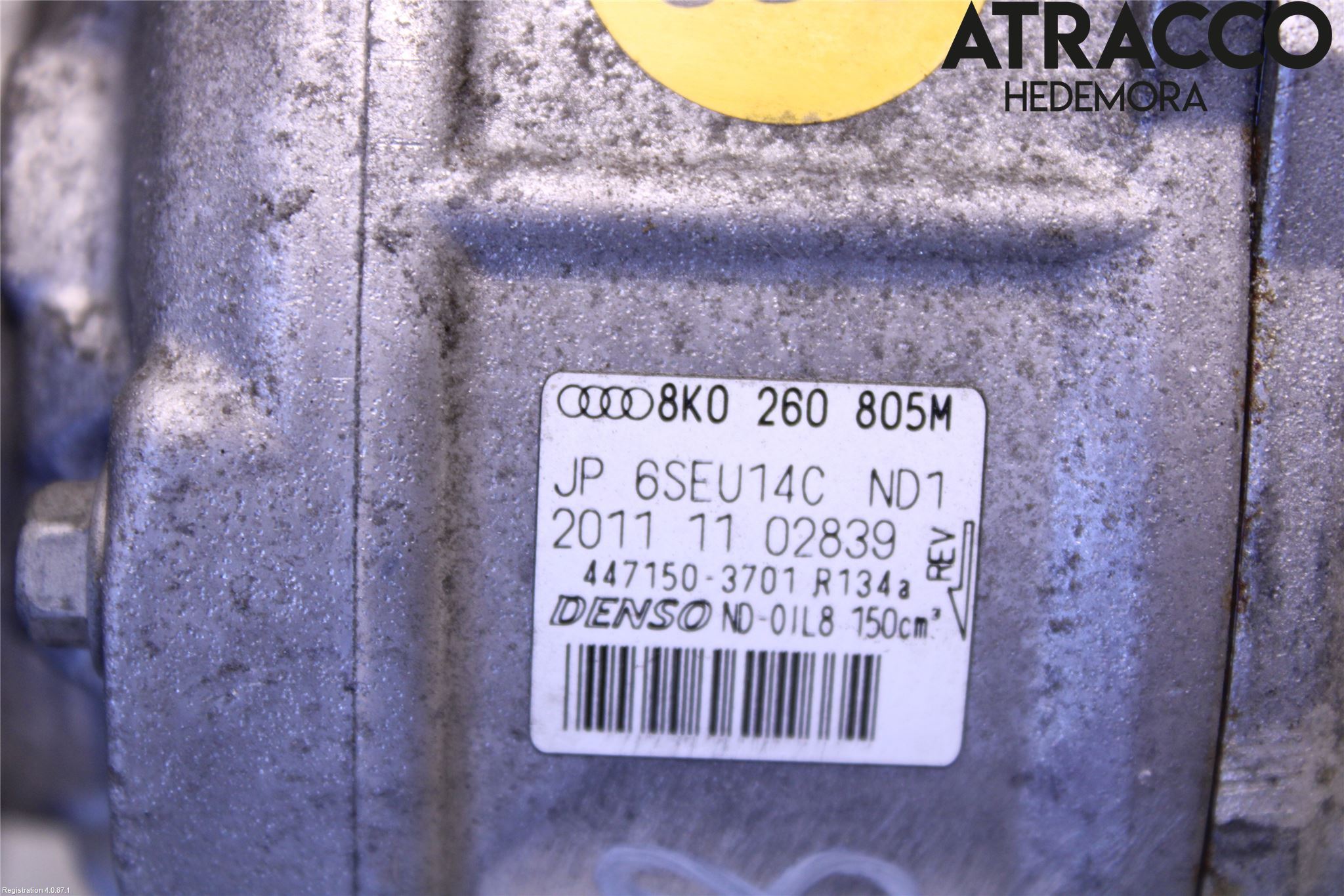Audi A4 12-15 Varme Ac Kompressor