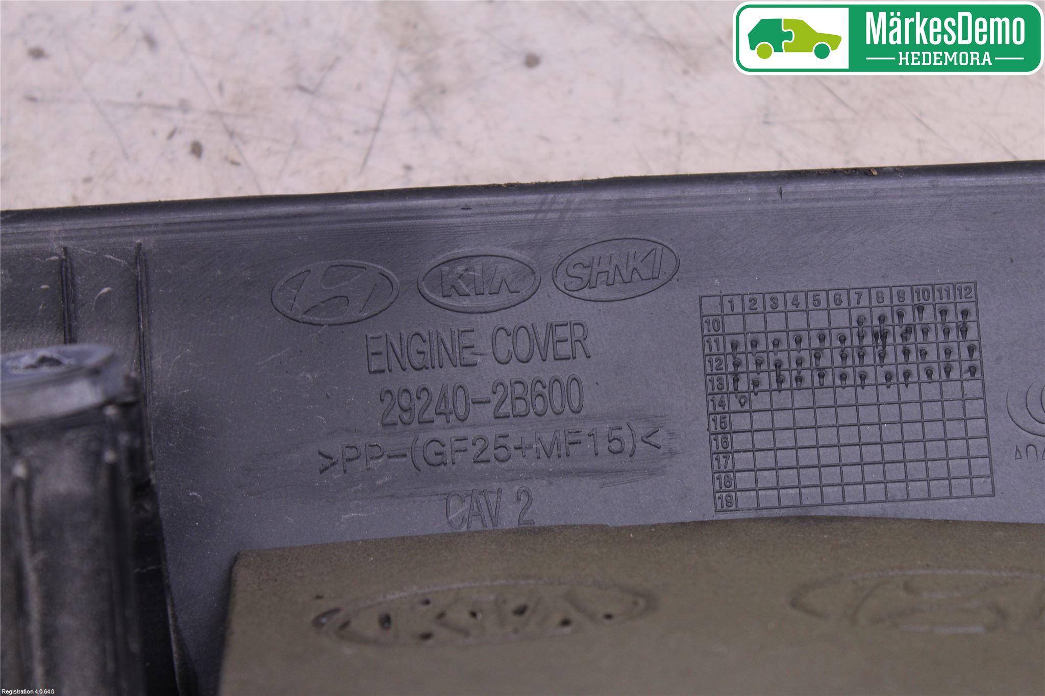 Kia SOUL 09- Motor Deksel Over Motor