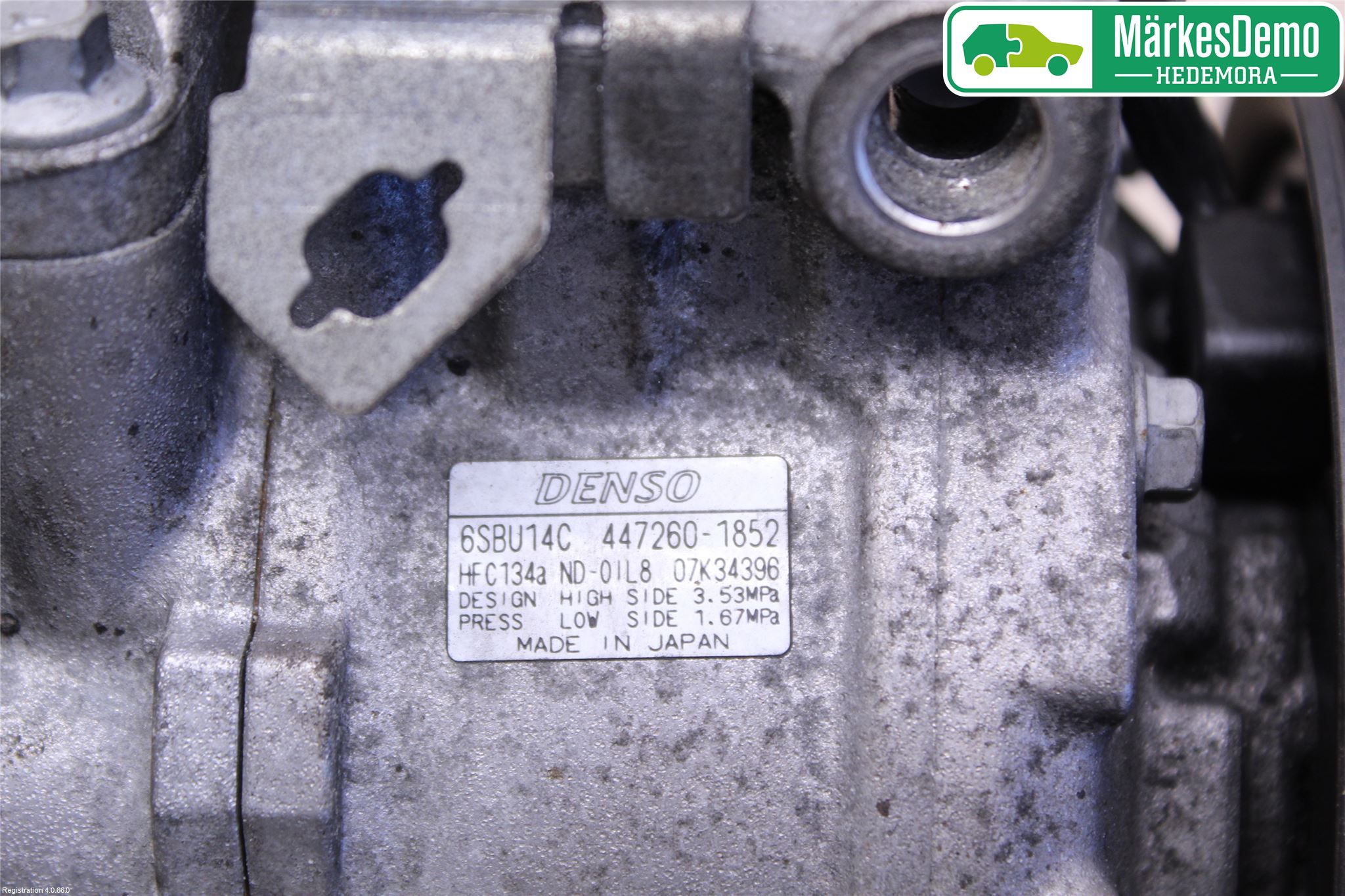 BMW 5 E60/61 Sed/Tou 02-10 Varme Ac Kompressor