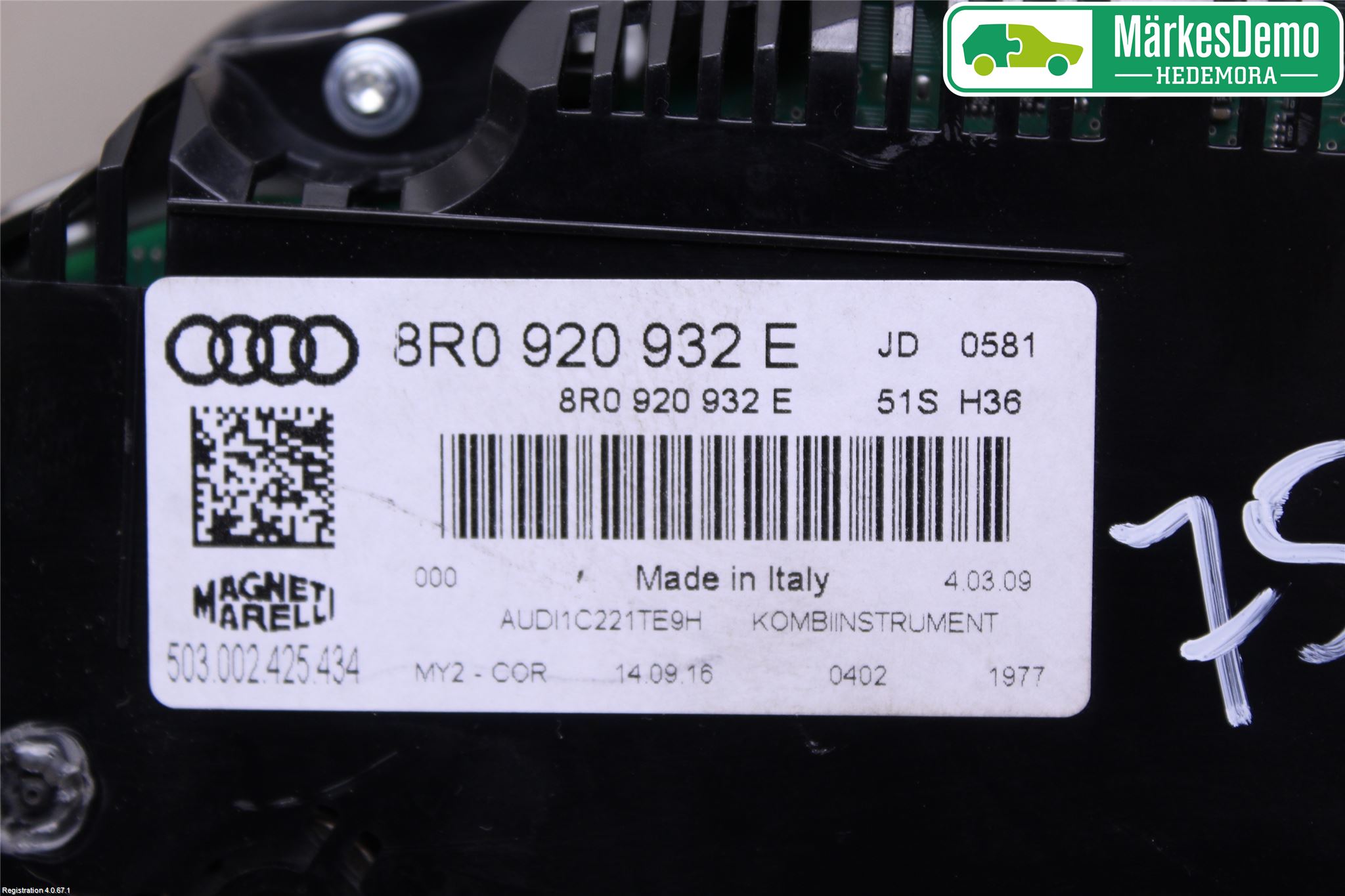 Audi Q5 09-16 Instr Kombinert