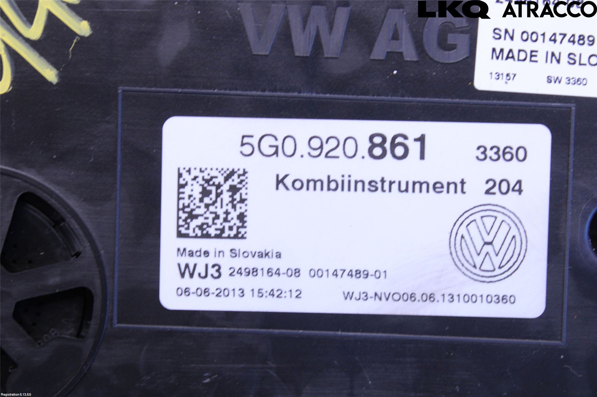 Volkswagen VW GOLF / E-GOLF VII 13-20 Instr Kombinert