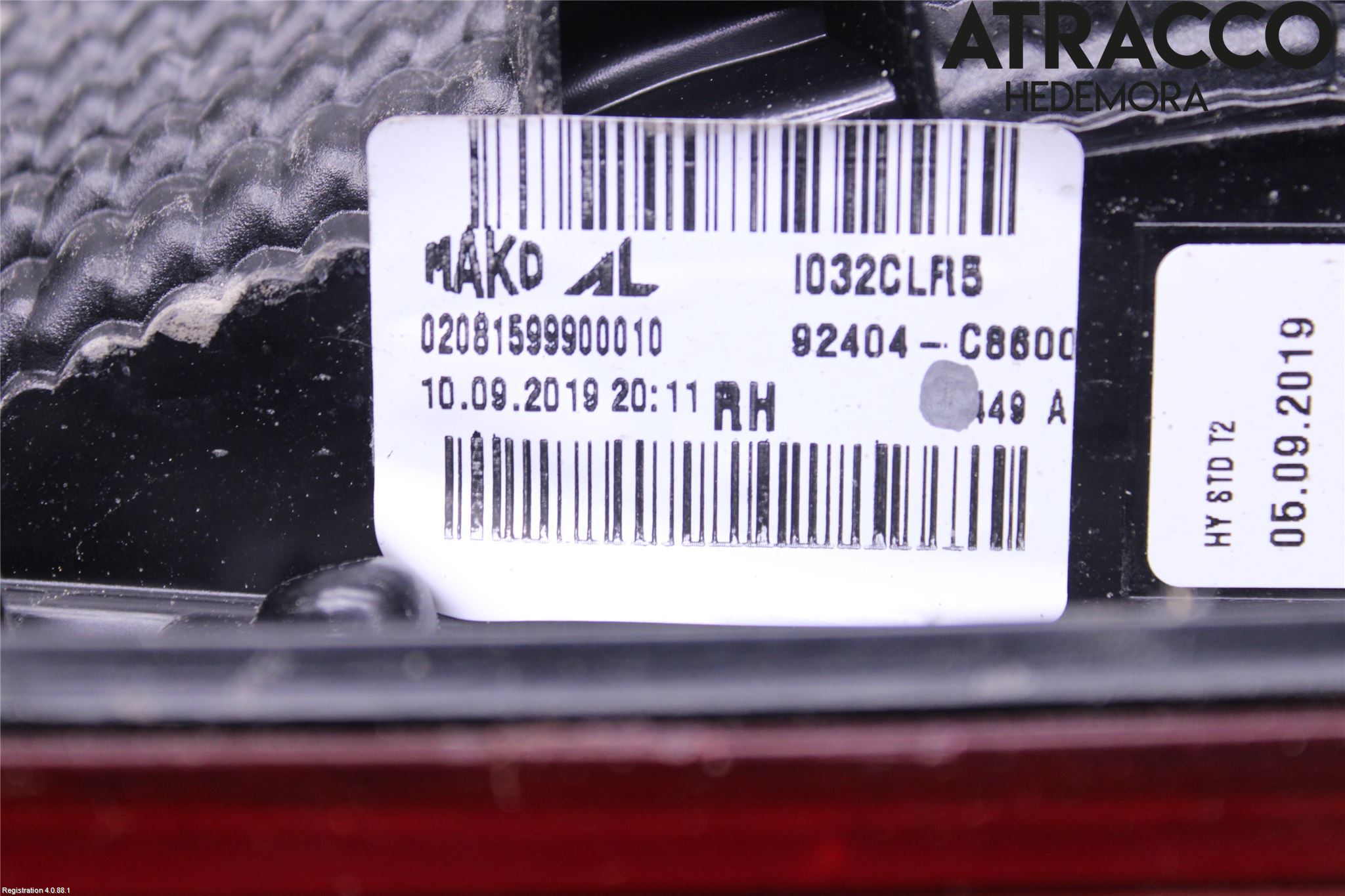 Hyundai i20 GB 15-20 Baklykt Venstre  På Luke(Indre