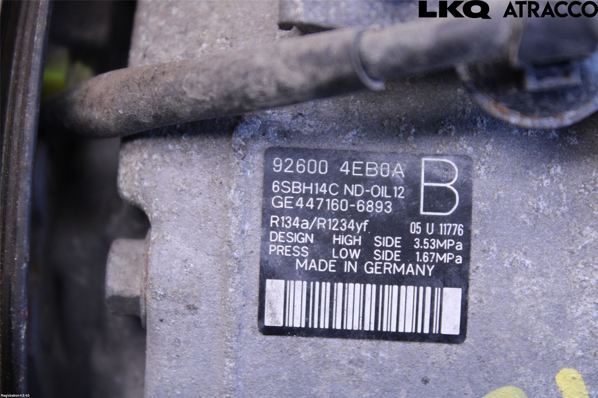 Nissan QASHQAI 14-17 Varme Ac Kompressor