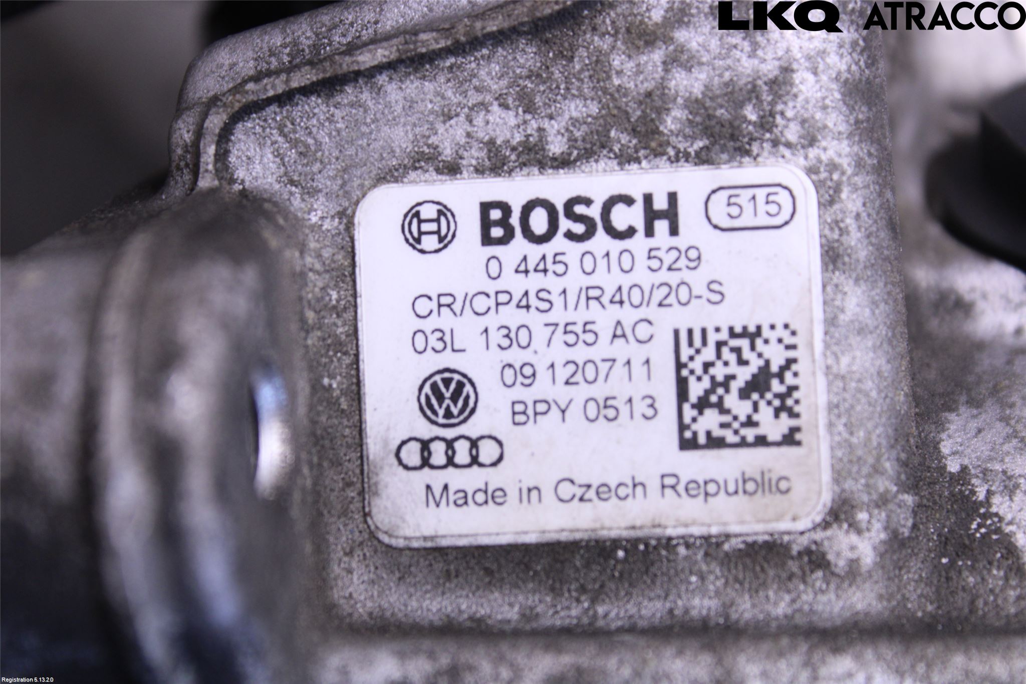 Audi Q5 09-16 Drivstoff Dieselpumpe Hoved