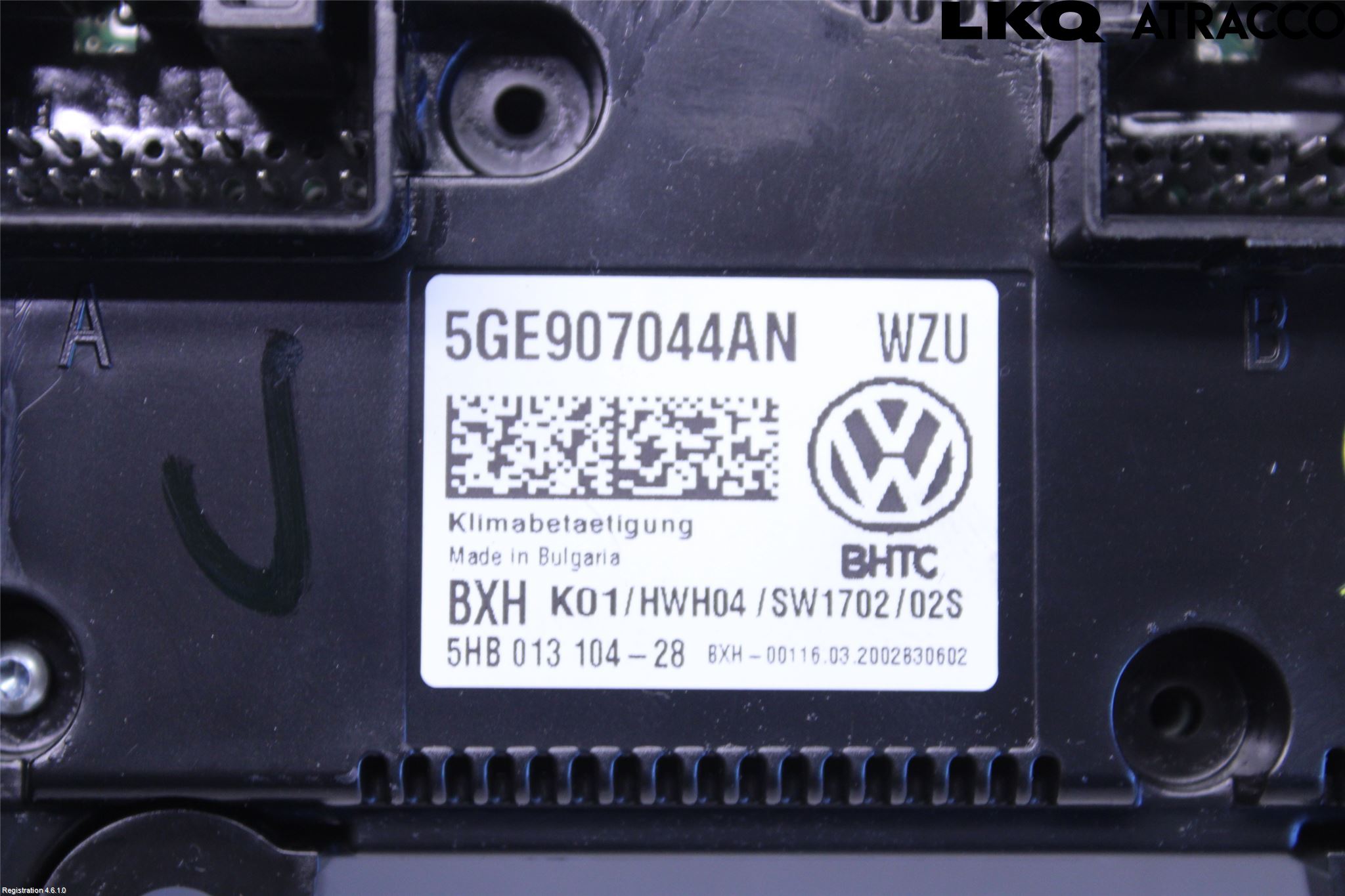 Volkswagen VW GOLF / E-GOLF VII 13-20 Varme Ac Betjening-Display
