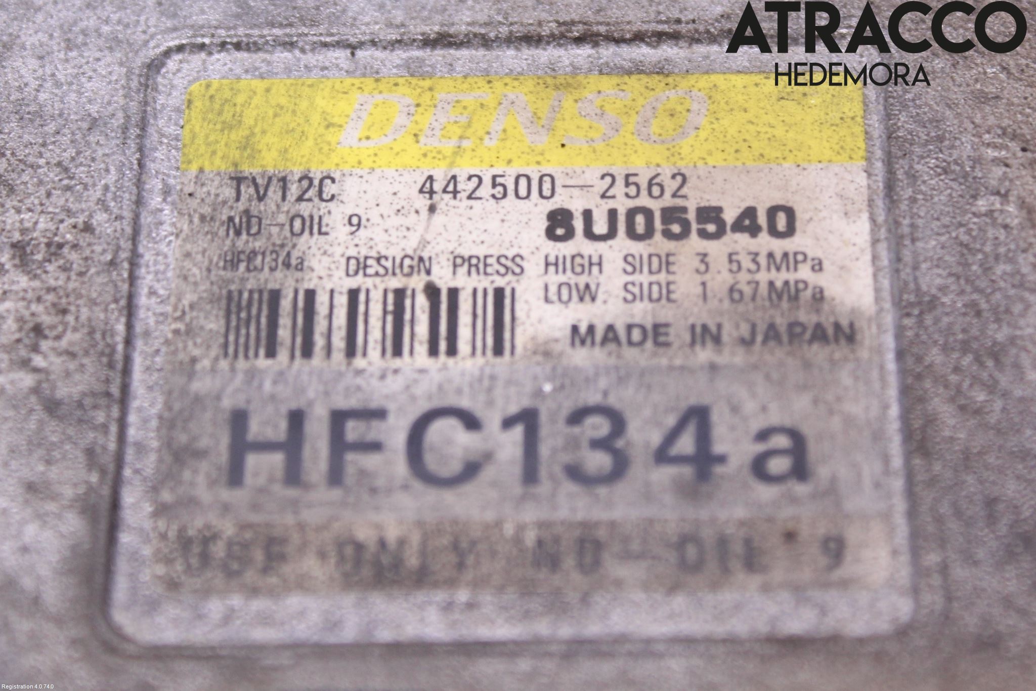 Toyota COROLLA 98-01 Varme Ac Kompressor