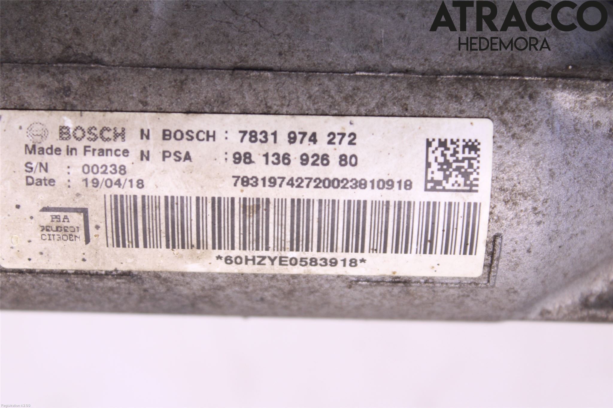 Peugeot EXPERT/E-EXPERT 17- Servo Snekke - Tannstang