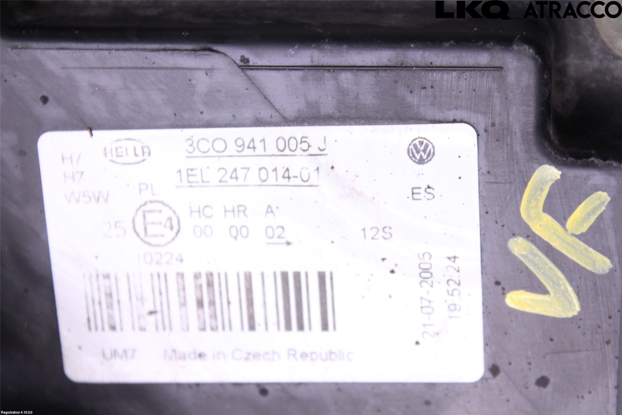 Volkswagen VW PASSAT 05-11 Frontlykt Venstre