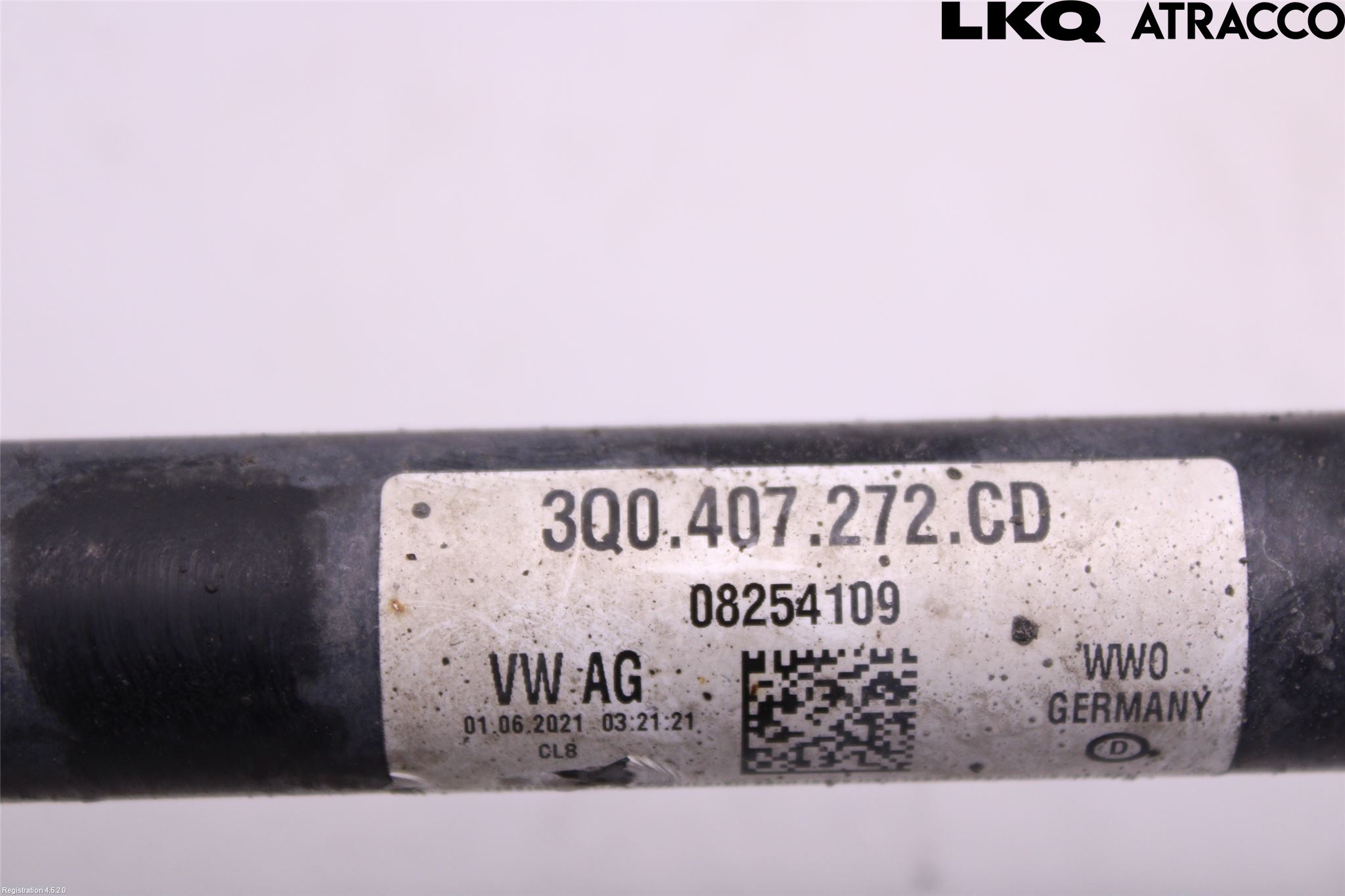 Volkswagen VW PASSAT 15-19 Drivaksel Foran Kompl Høyre