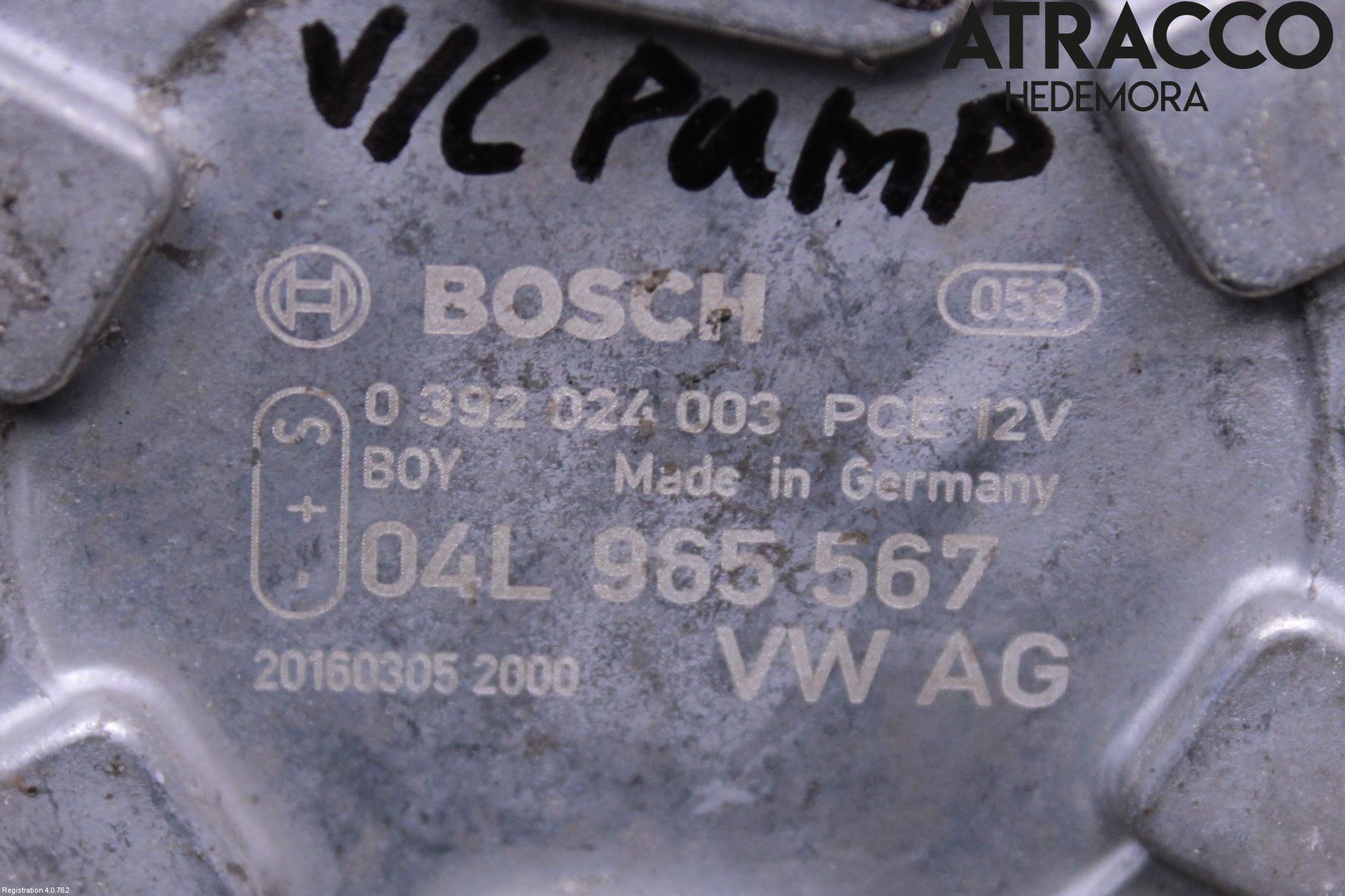 Volkswagen VW PASSAT 15-19 Varme Sirkulasjonspumpe