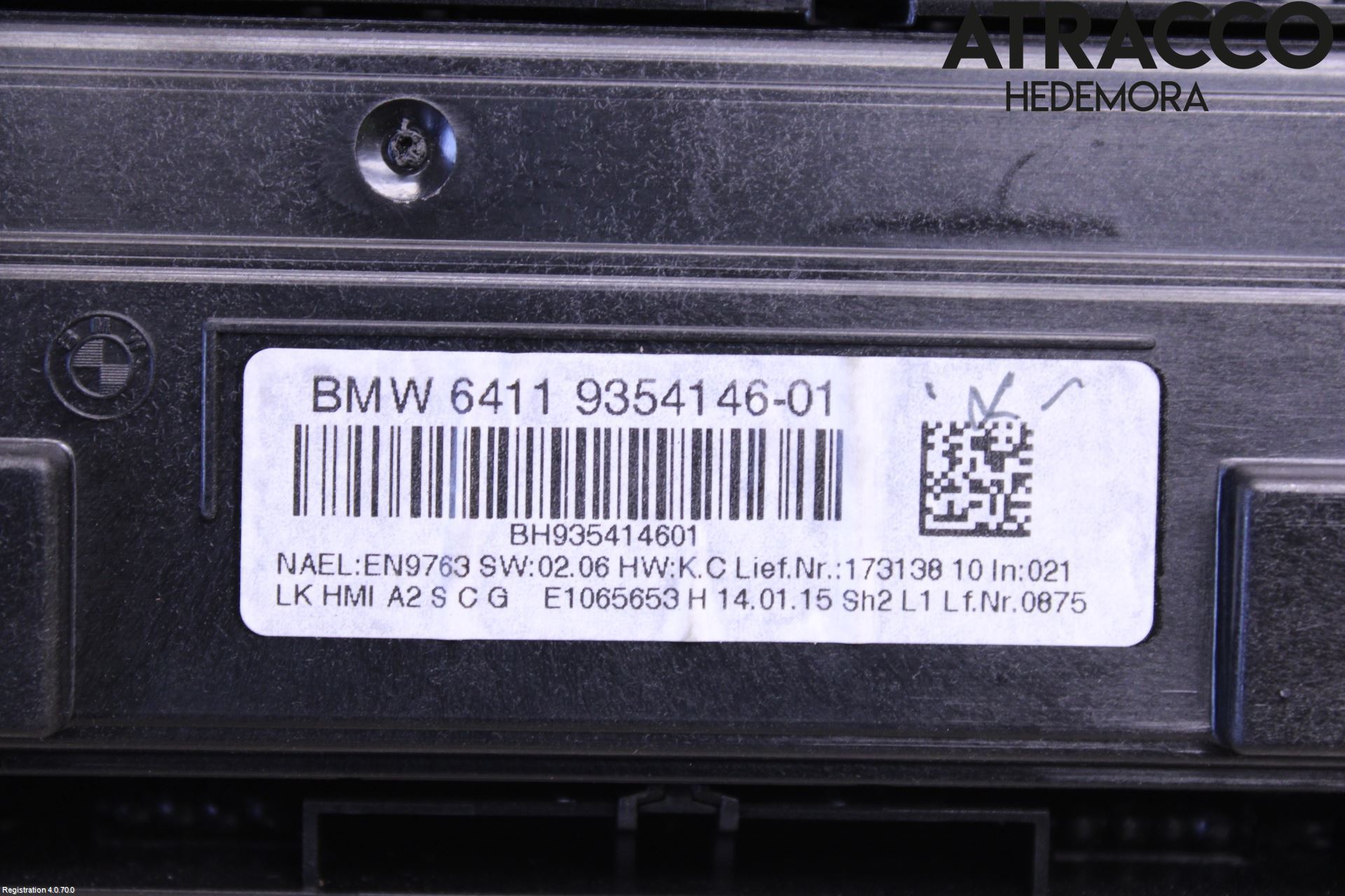 BMW 3 F30/F31/F80 12-19 Varme Ac Betjening-Display