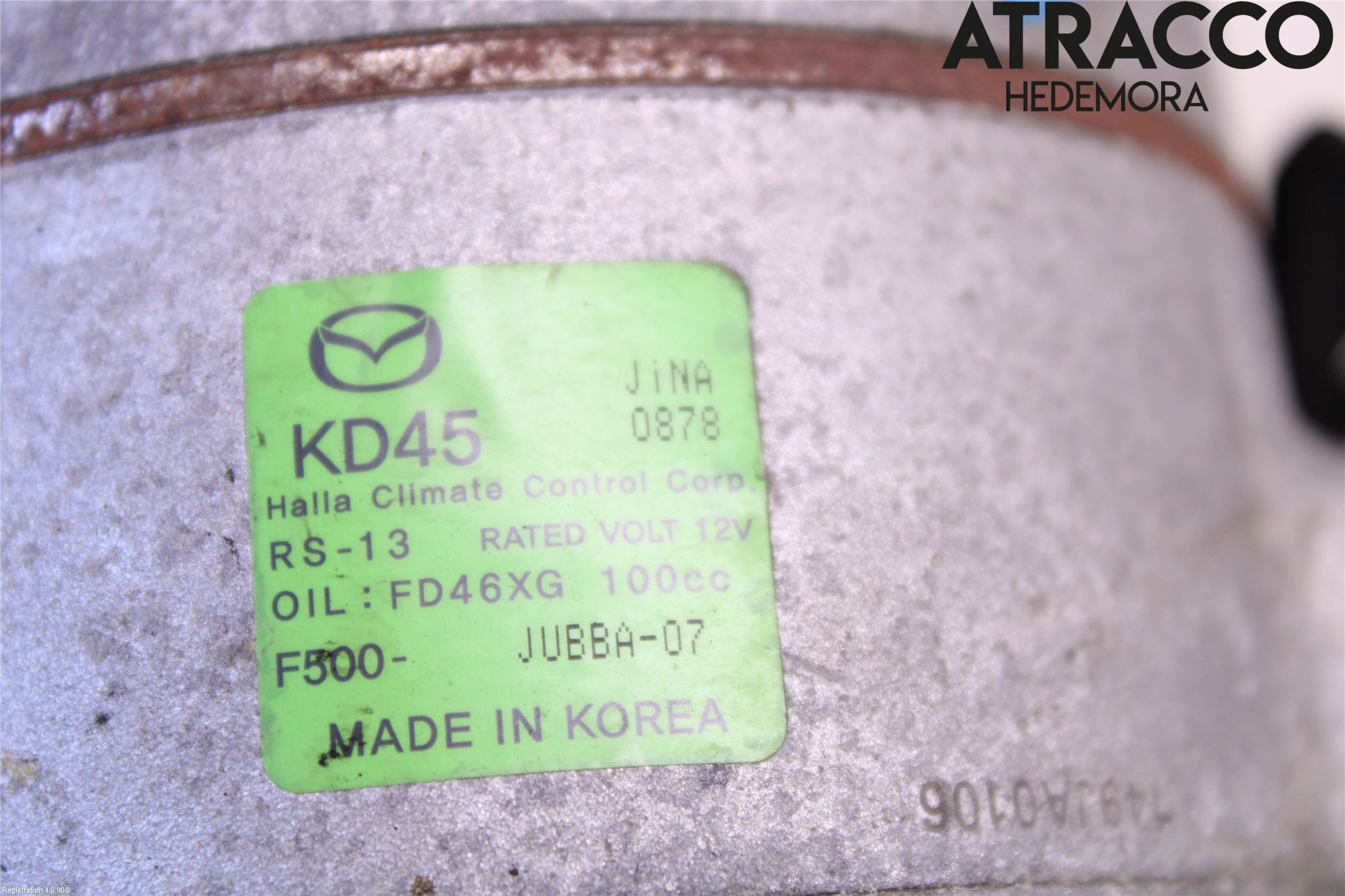 Mazda 3 III 14-19 Varme Ac Kompressor