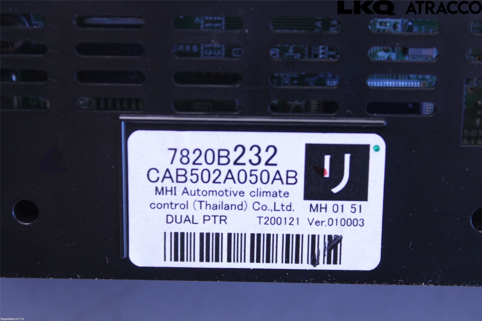 Mitsubishi OUTLANDER 13-21 Varme Ac Betjening-Display