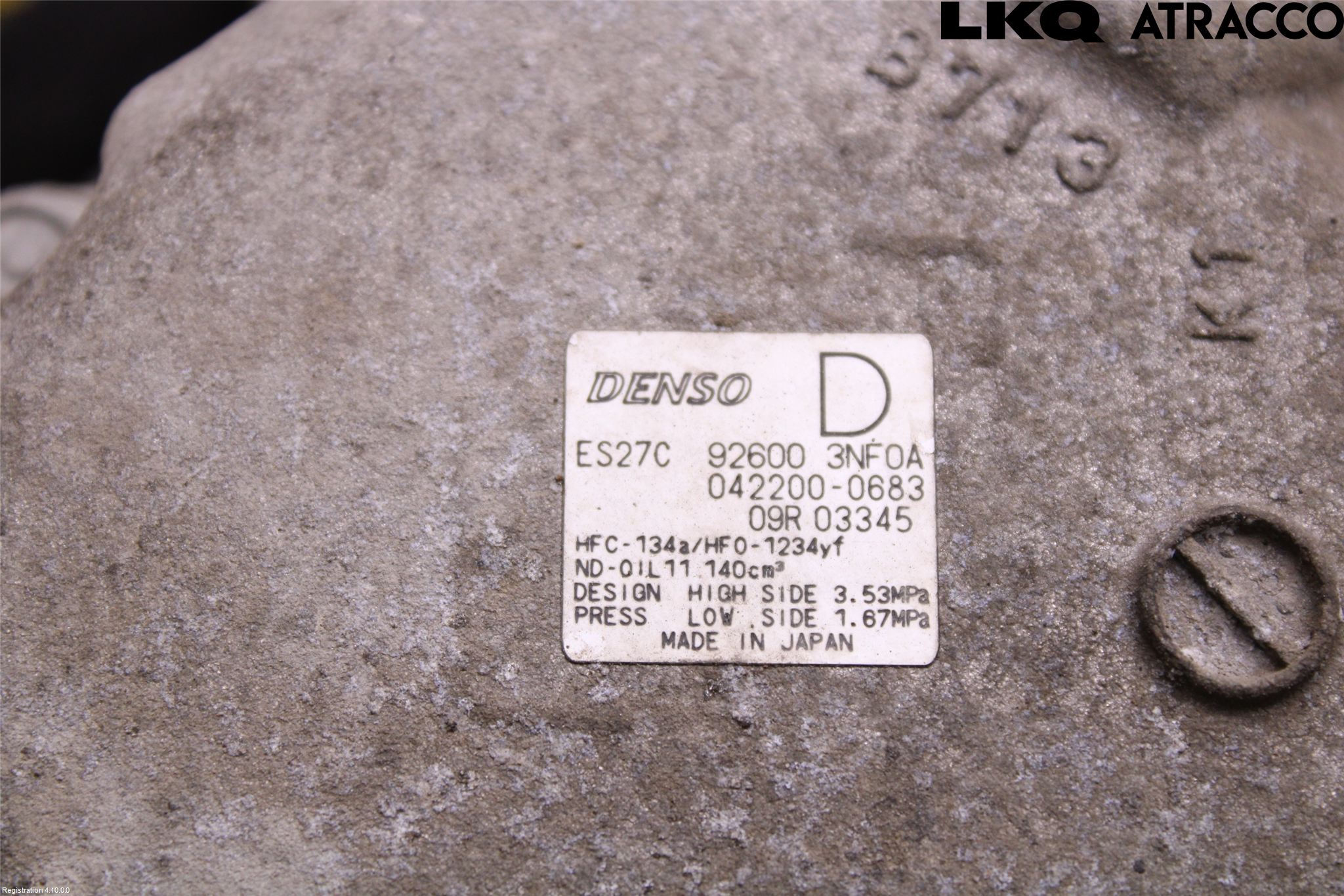 Nissan LEAF 11-17 Varme Ac Kompressor