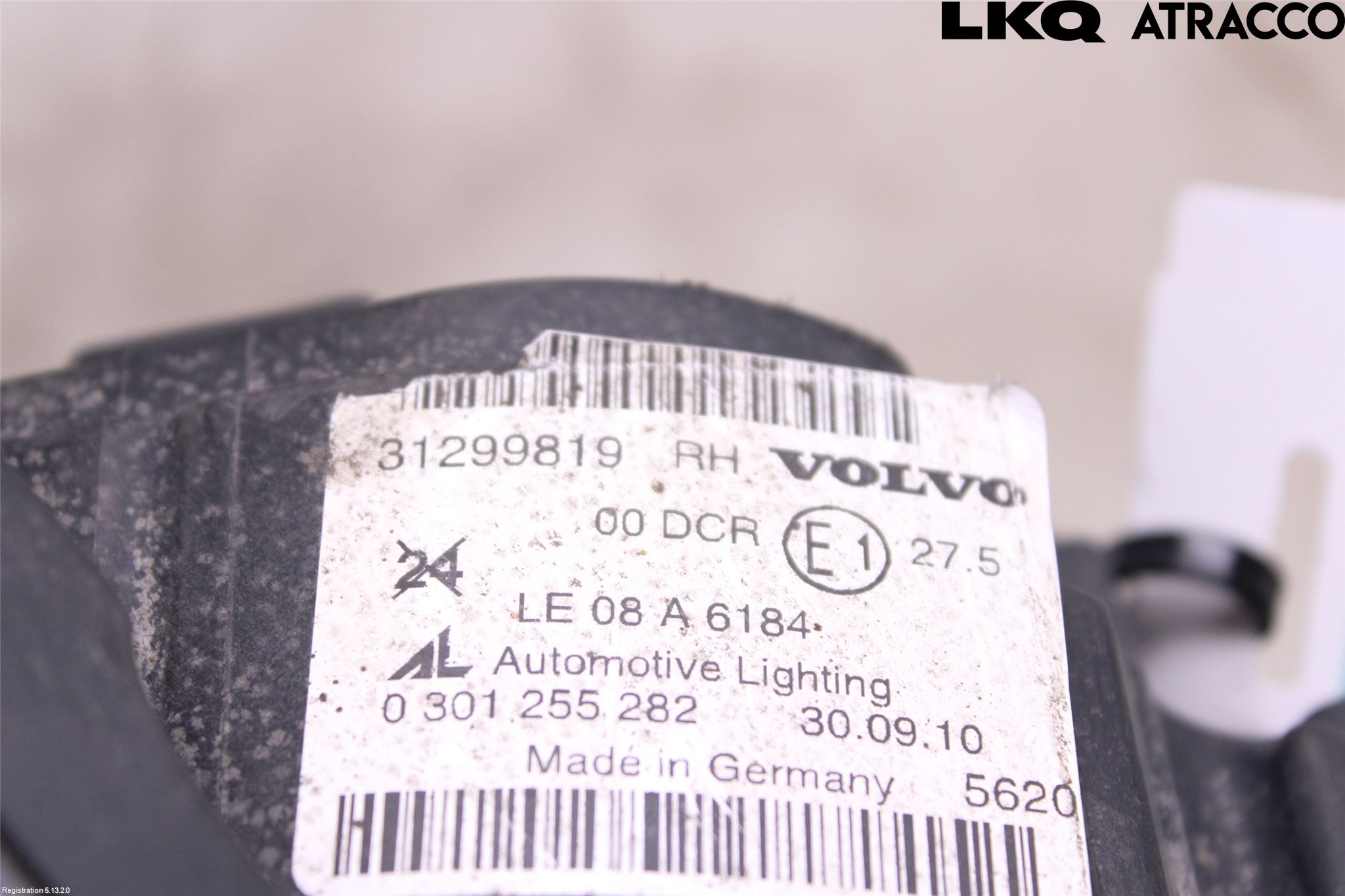 Volvo C30 10-13 Frontlykt Høyre