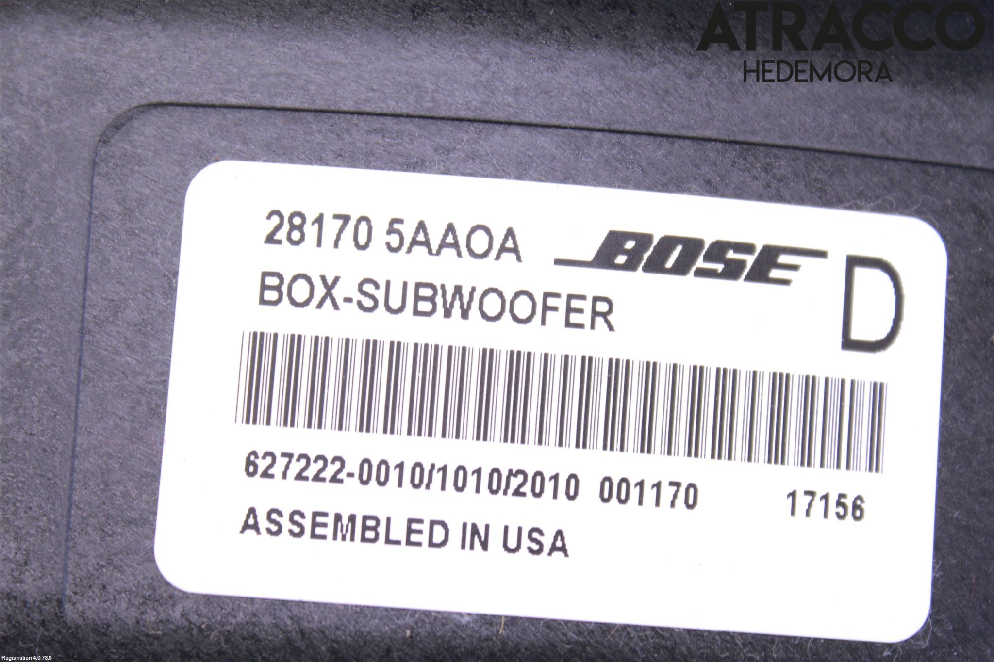Nissan QASHQAI 17-21 Innr Høyttaler