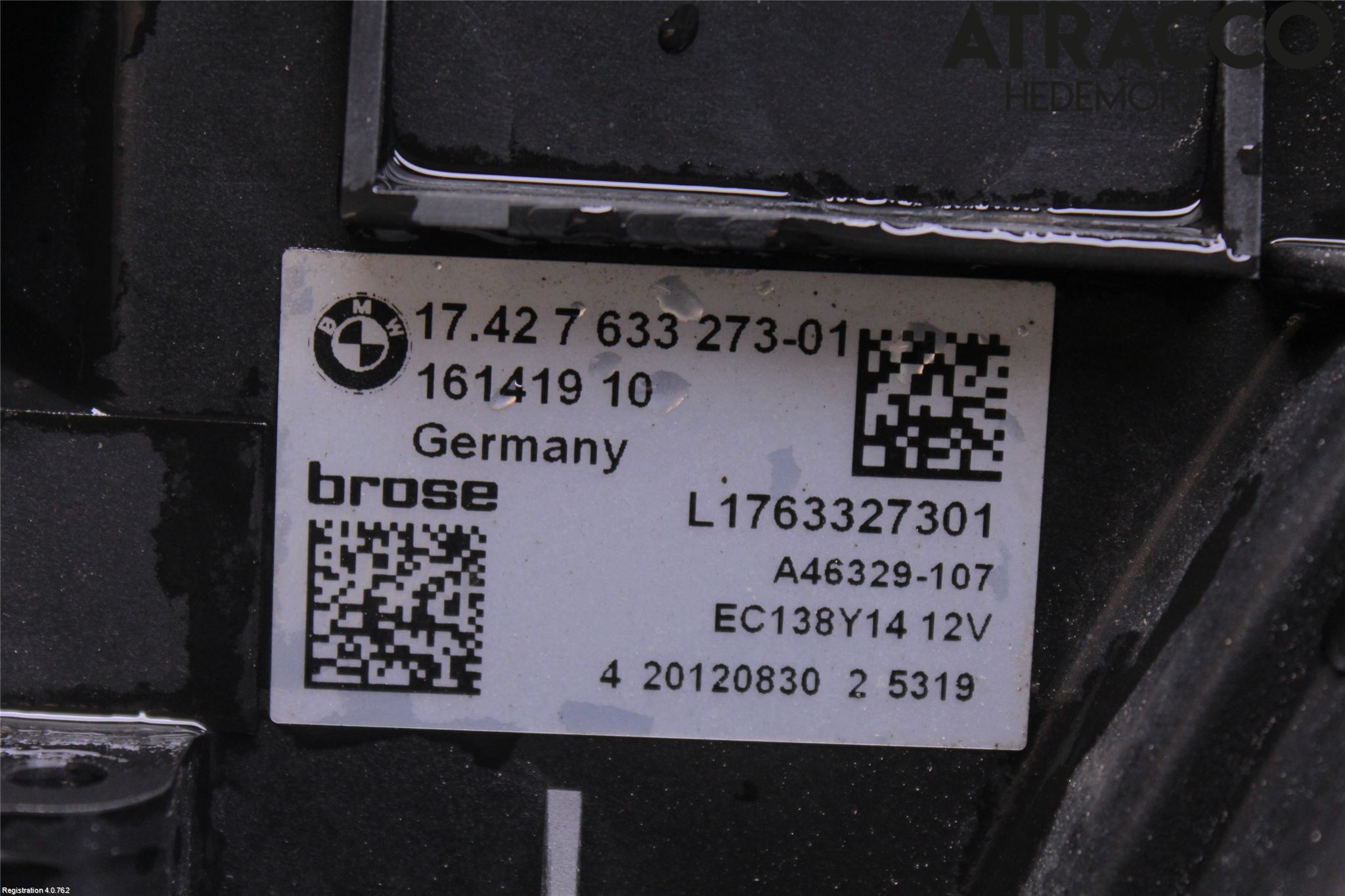 BMW 5 F10/F11/F18 09-17 Kjølevifte Elektrisk