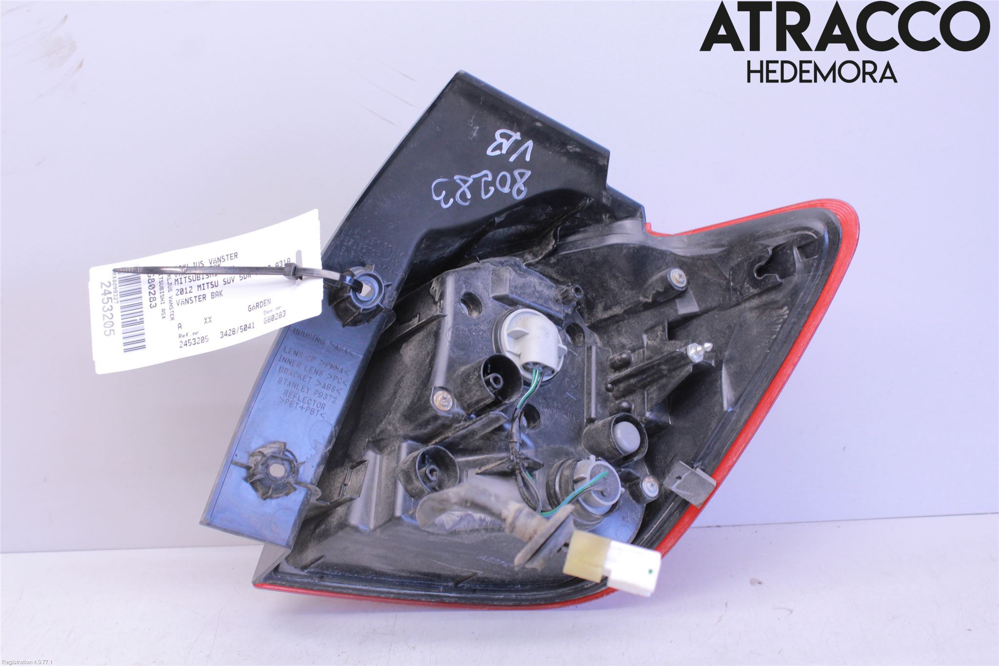 Mitsubishi ASX 10-22 Baklykt Venstre