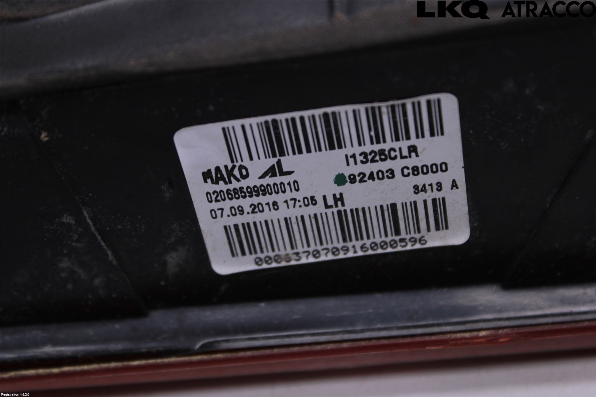 Hyundai i20 GB 15-20 Baklykt Venstre  På Luke(Indre