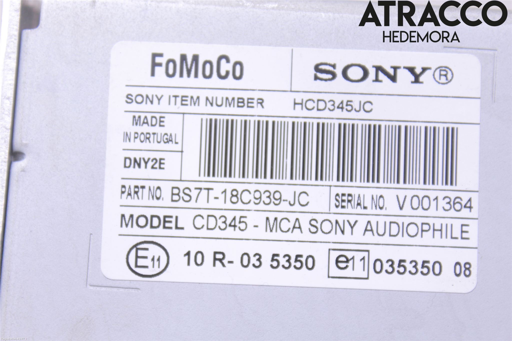 Ford MONDEO 07-15 Stereo Radio Med Cd