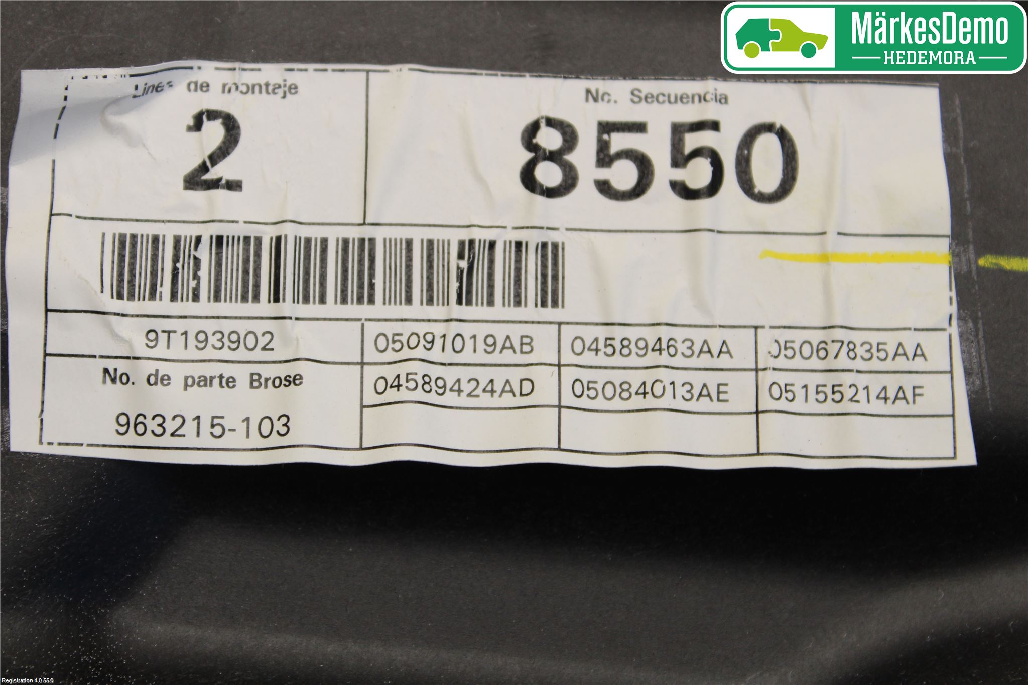 Dodge JOURNEY Vindusheis El Komp