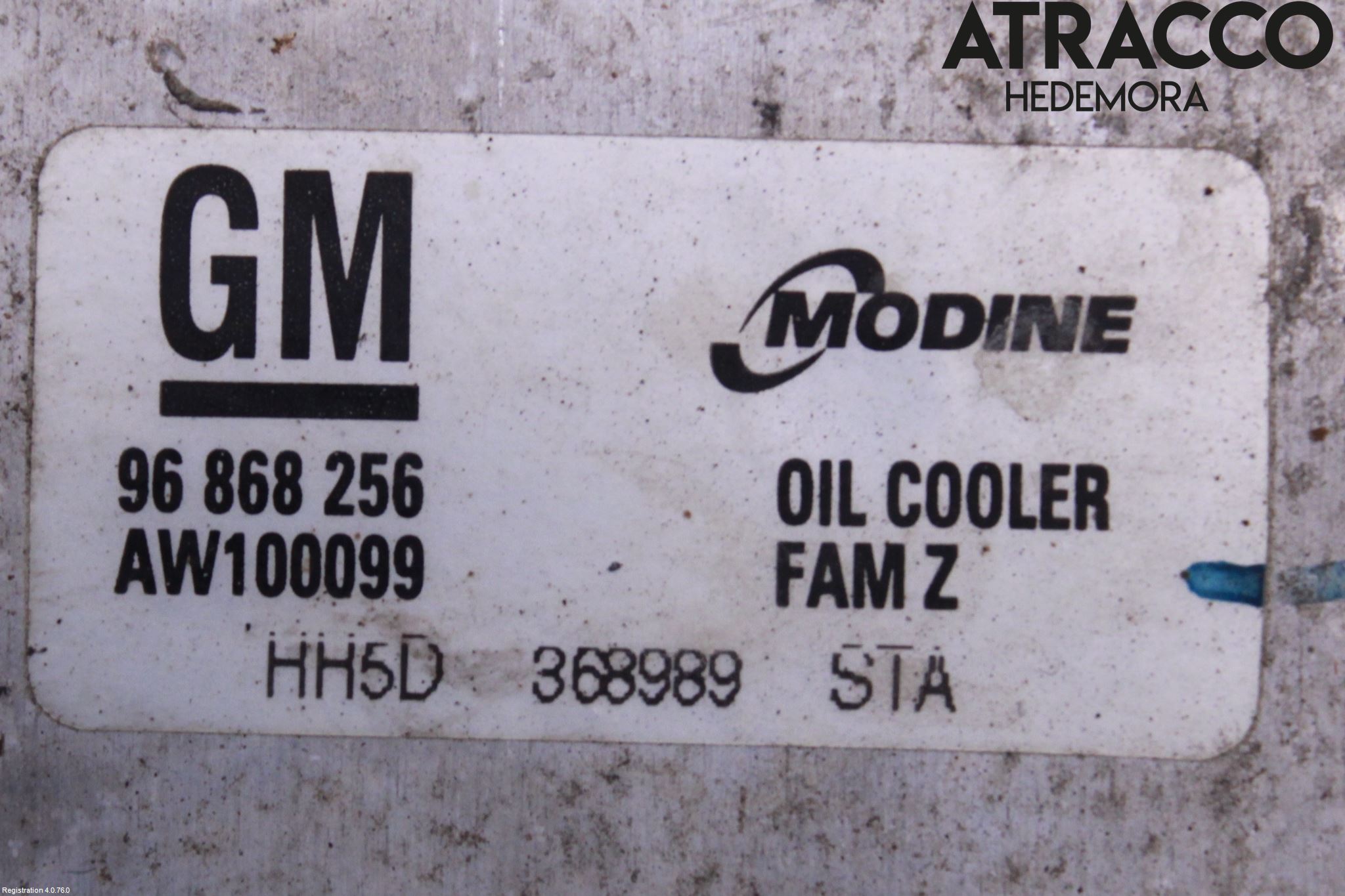 Chevrolet CAPTIVA Radiator Oljekjøler Motor