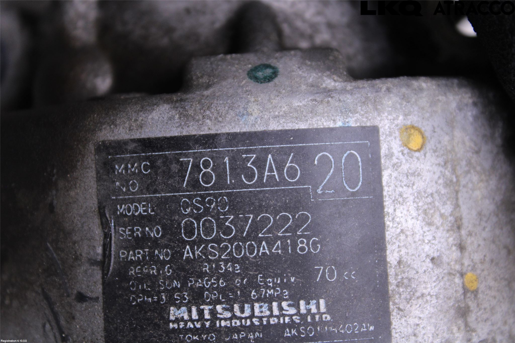 Mitsubishi ASX 10-22 Varme Ac Kompressor