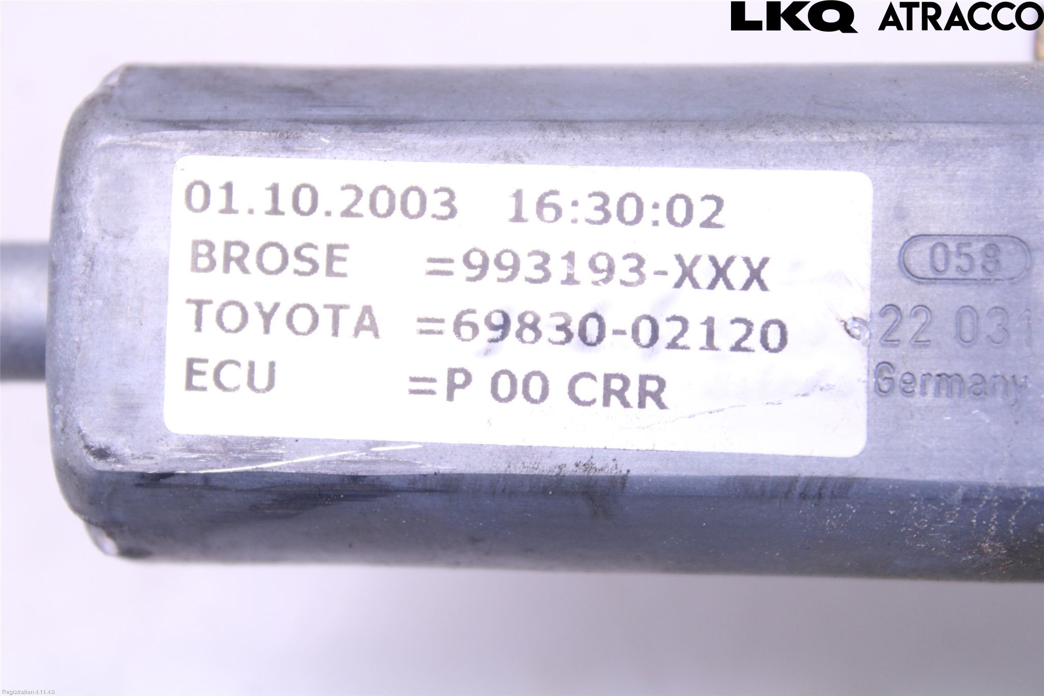 Toyota COROLLA 02-07 Vindusheis El Komp