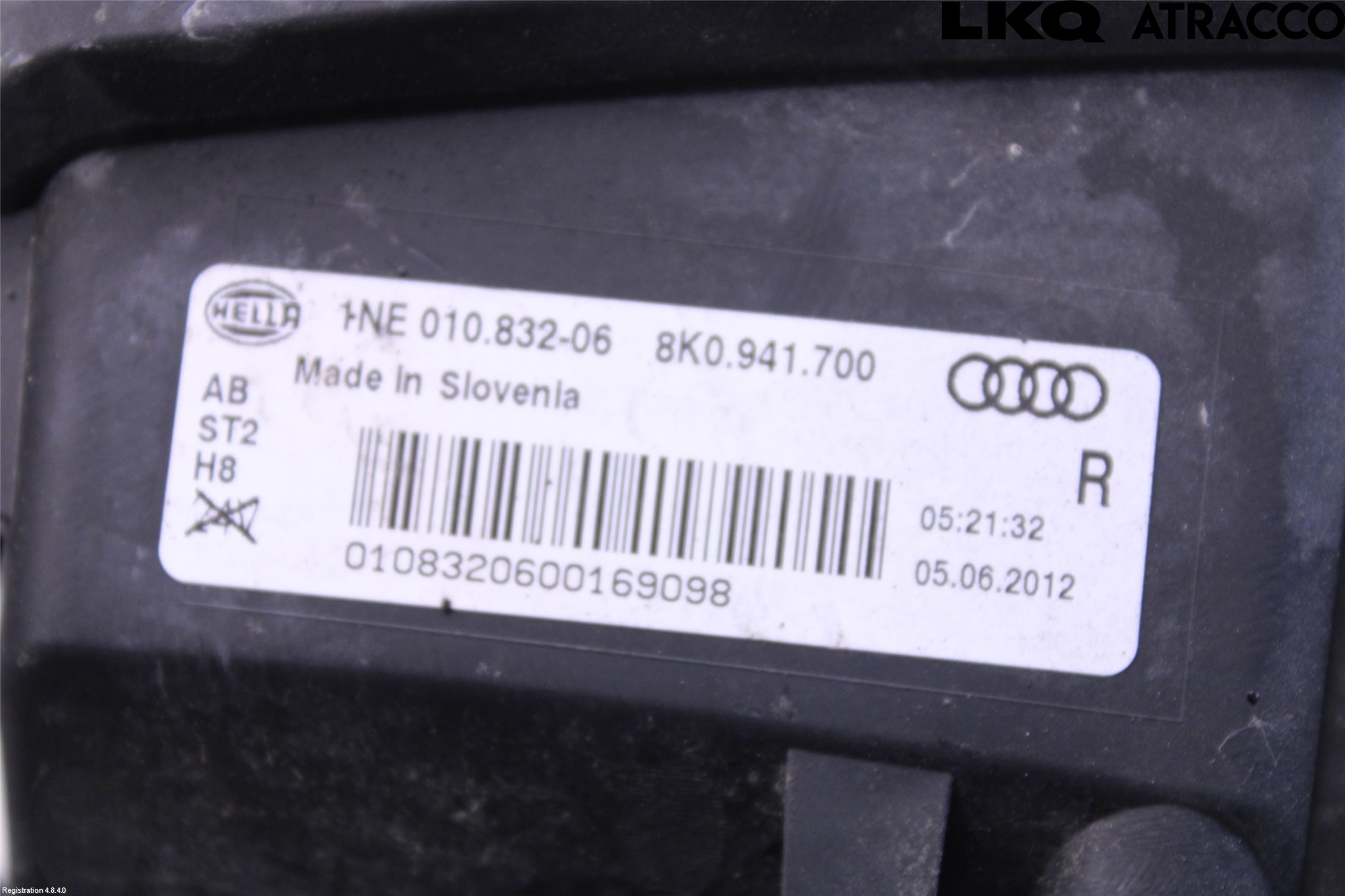 Audi A4 12-15 Frontlykt-Kurve-Tåkelys
