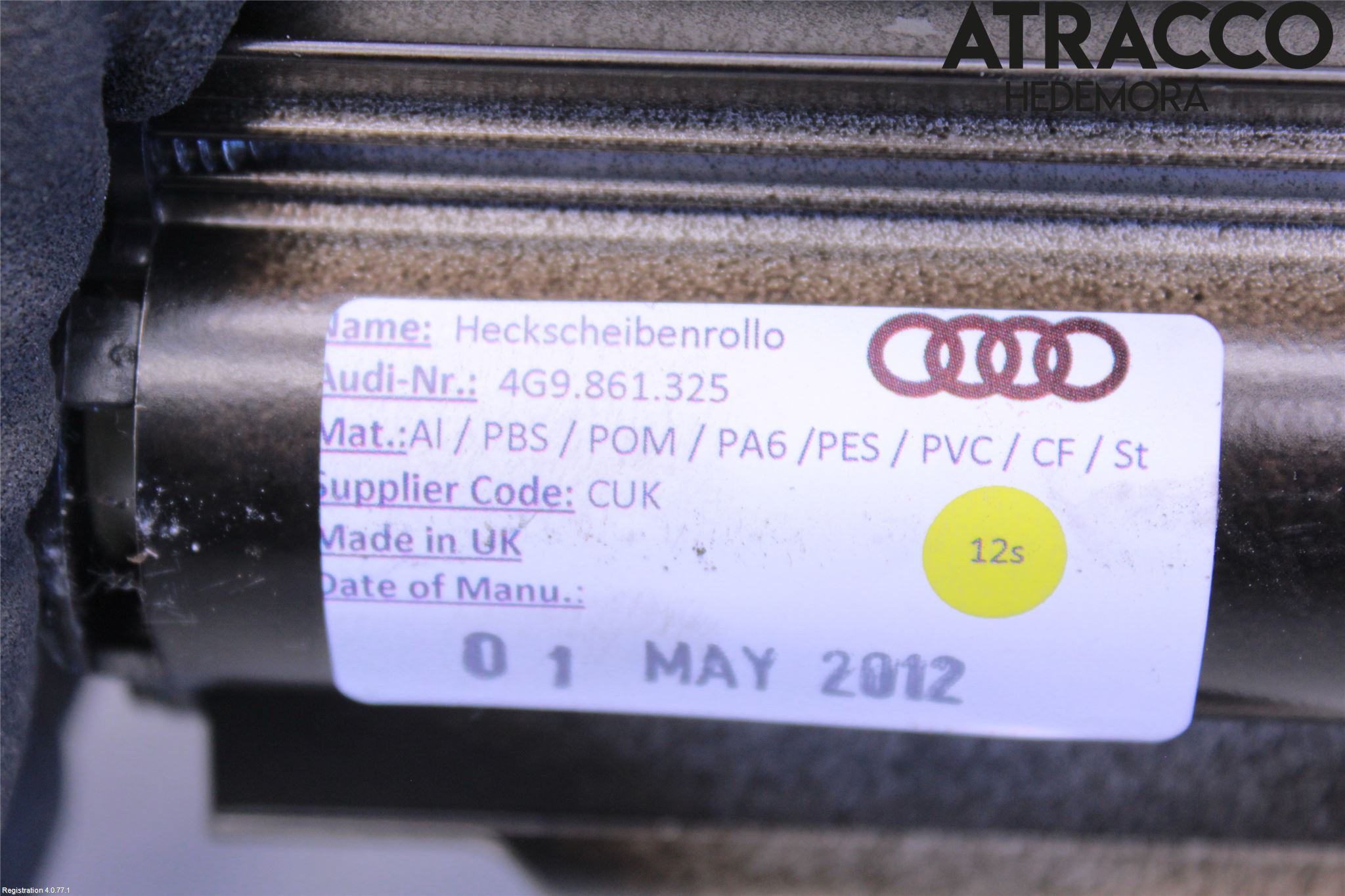 Audi A6 ALLROAD 12-18 Innr Solskjerm