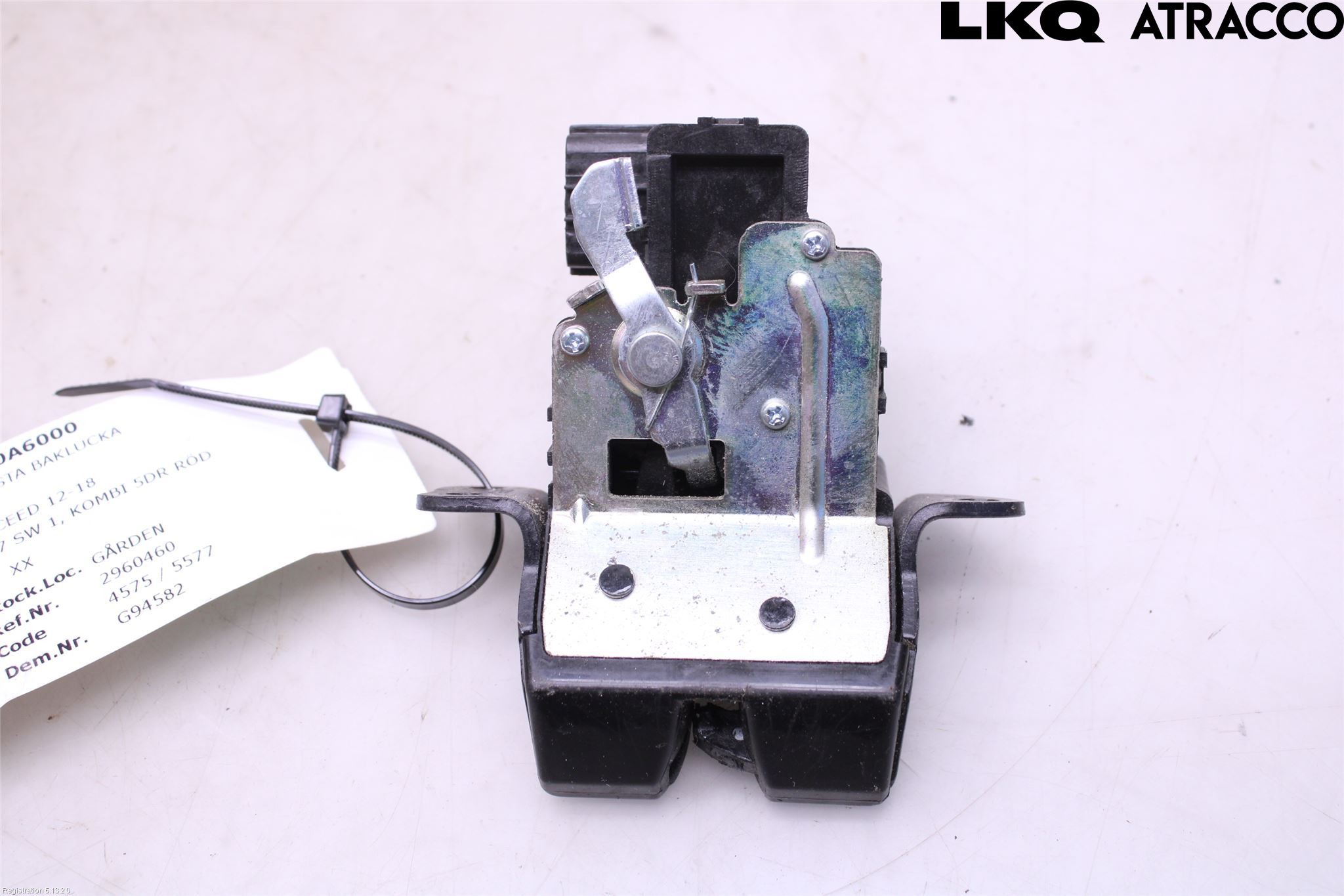Kia CEED 12-18 Bakluke-Lokk Låsekasse