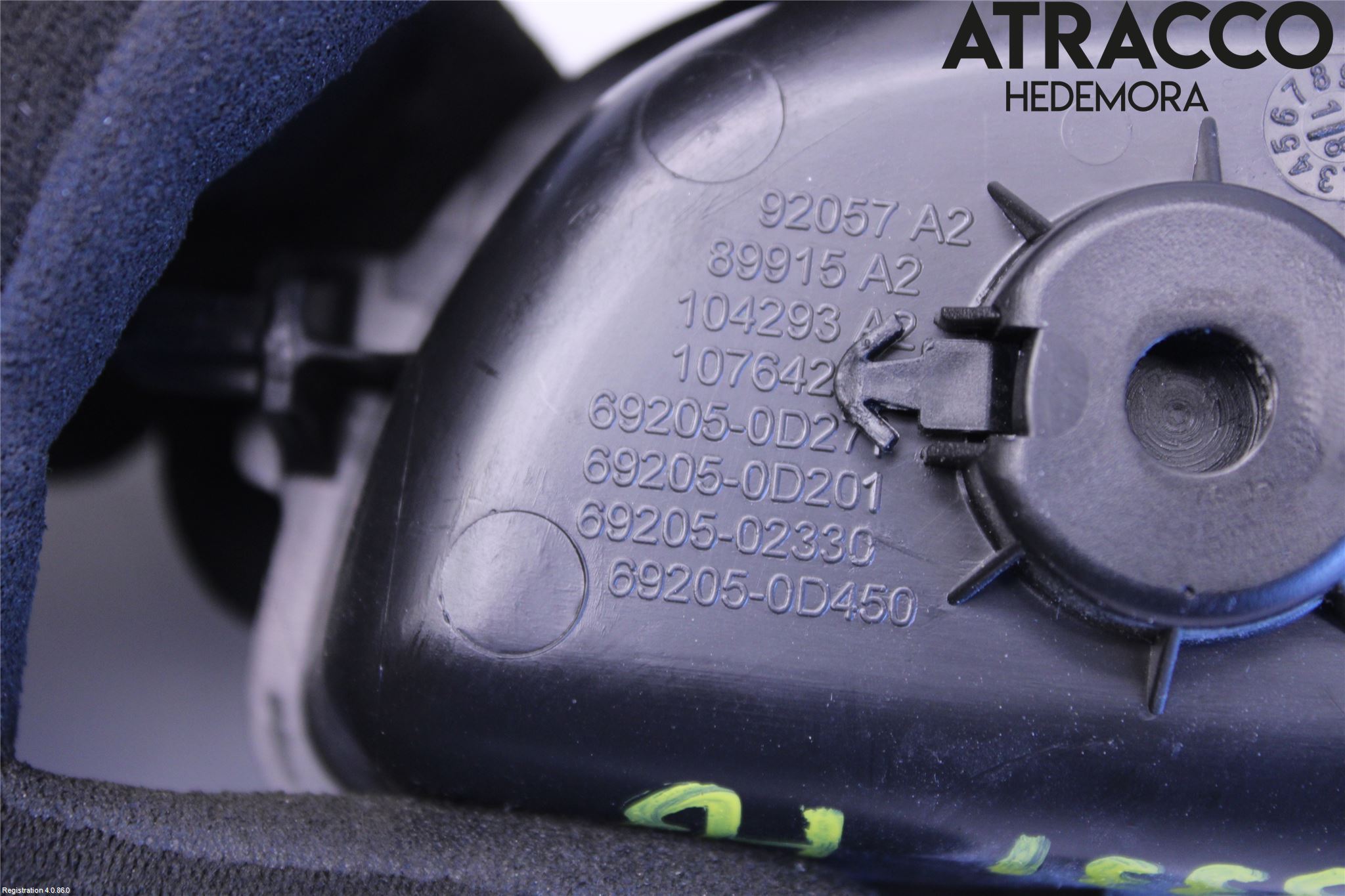 Toyota AYGO 15-21 Innr Dørhandtak H Indre