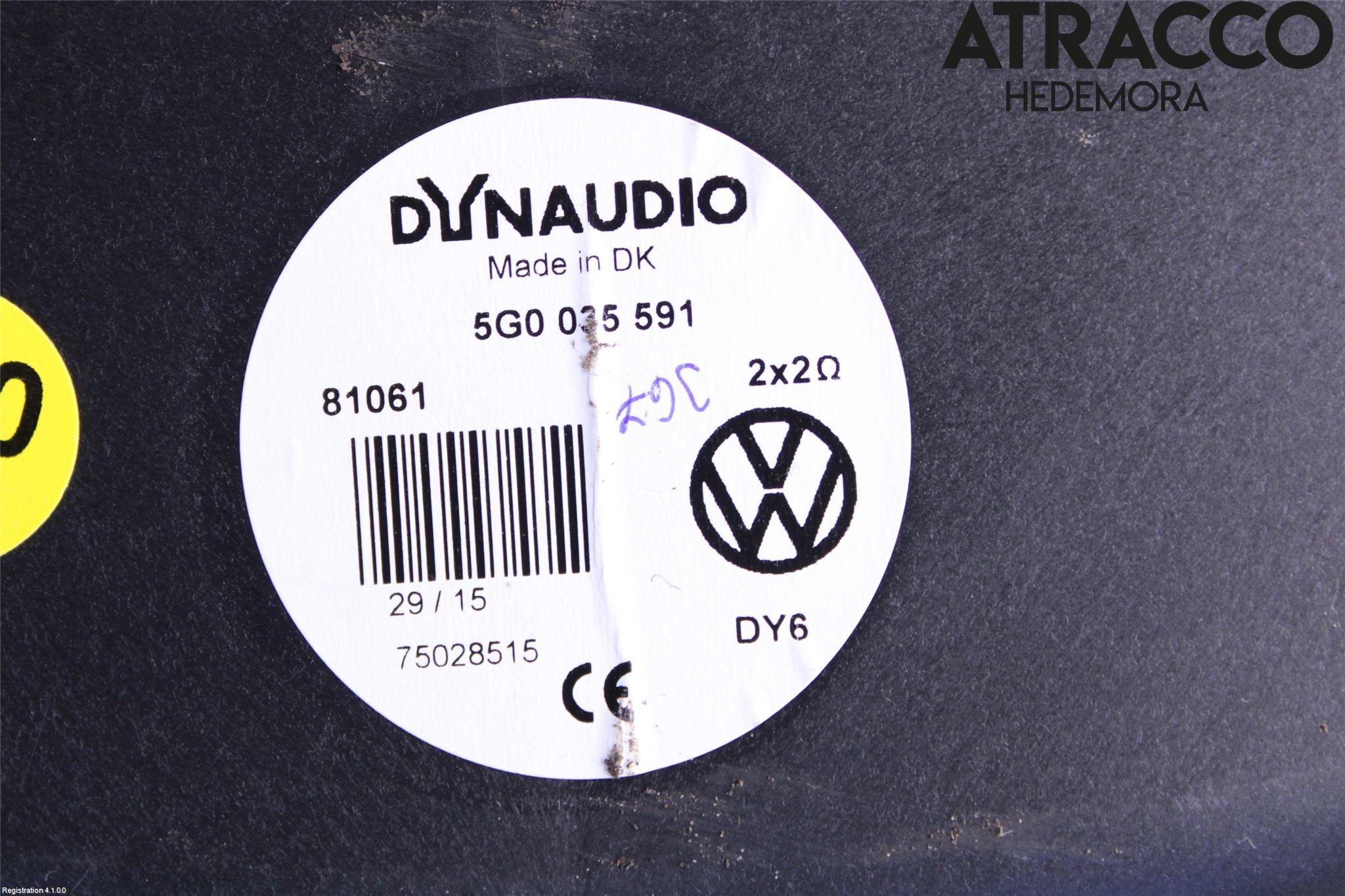 Volkswagen VW GOLF / E-GOLF VII 13-20 Innr Høyttaler