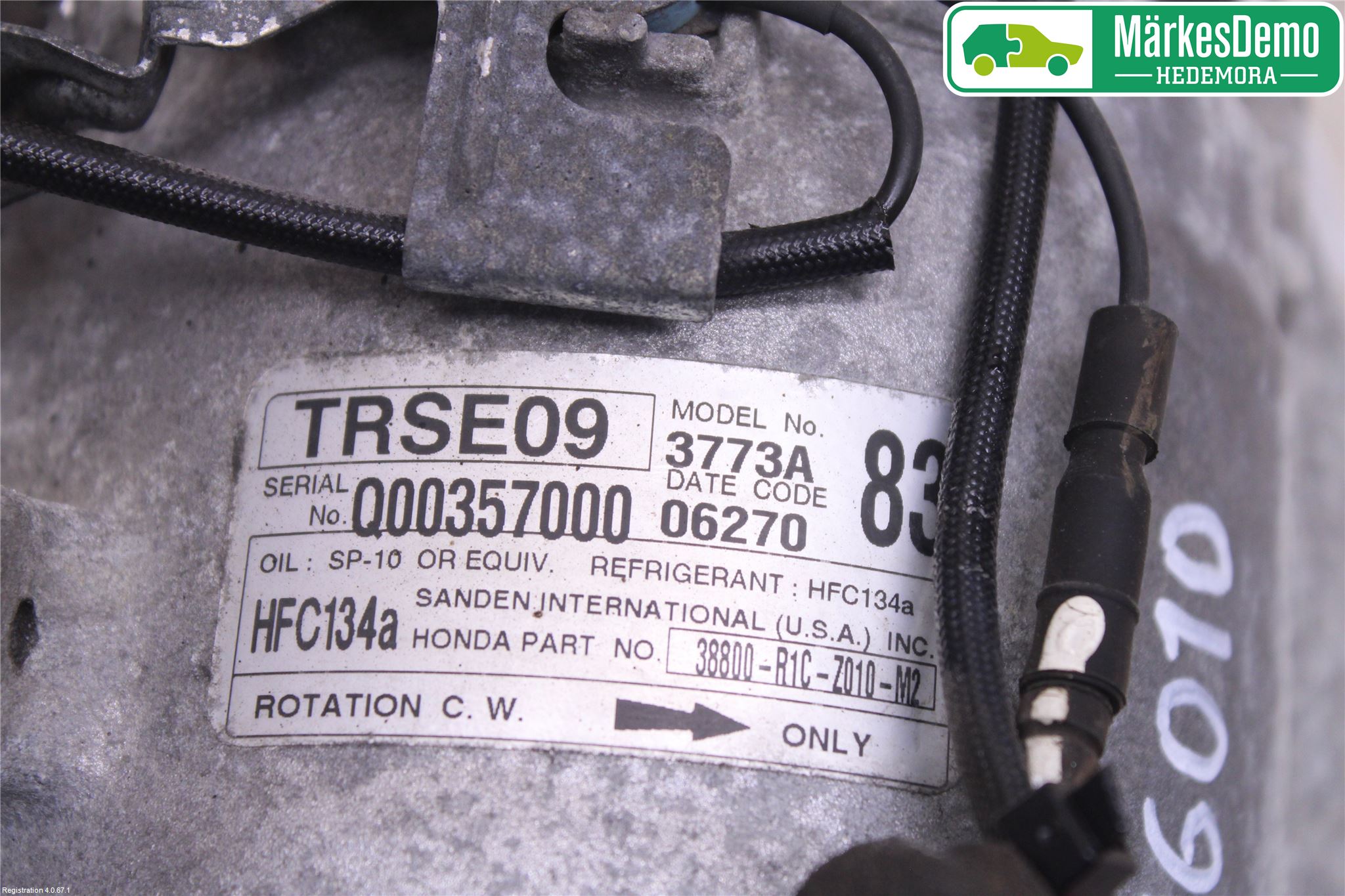 Honda CIVIC 12-16 Varme Ac Kompressor