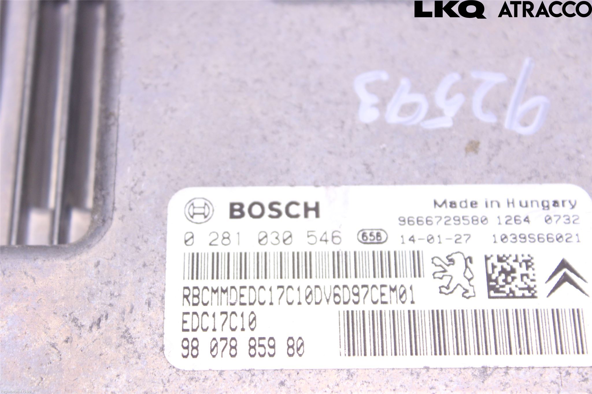 Citroen C3 10-17 Styreenhet Dieselpumpe