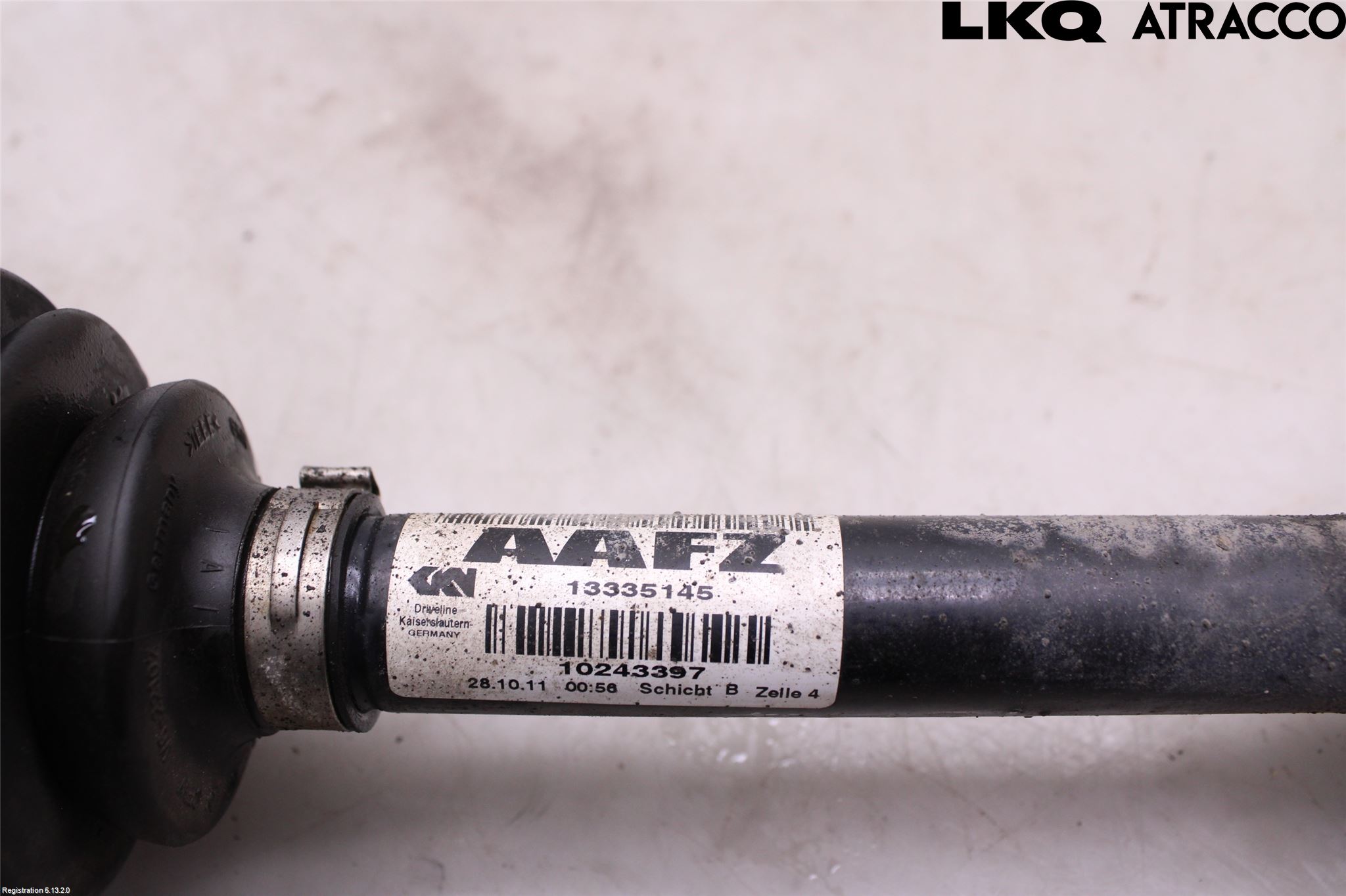 Opel ASTRA J 10-15 Drivaksel Foran Kompl Venstre
