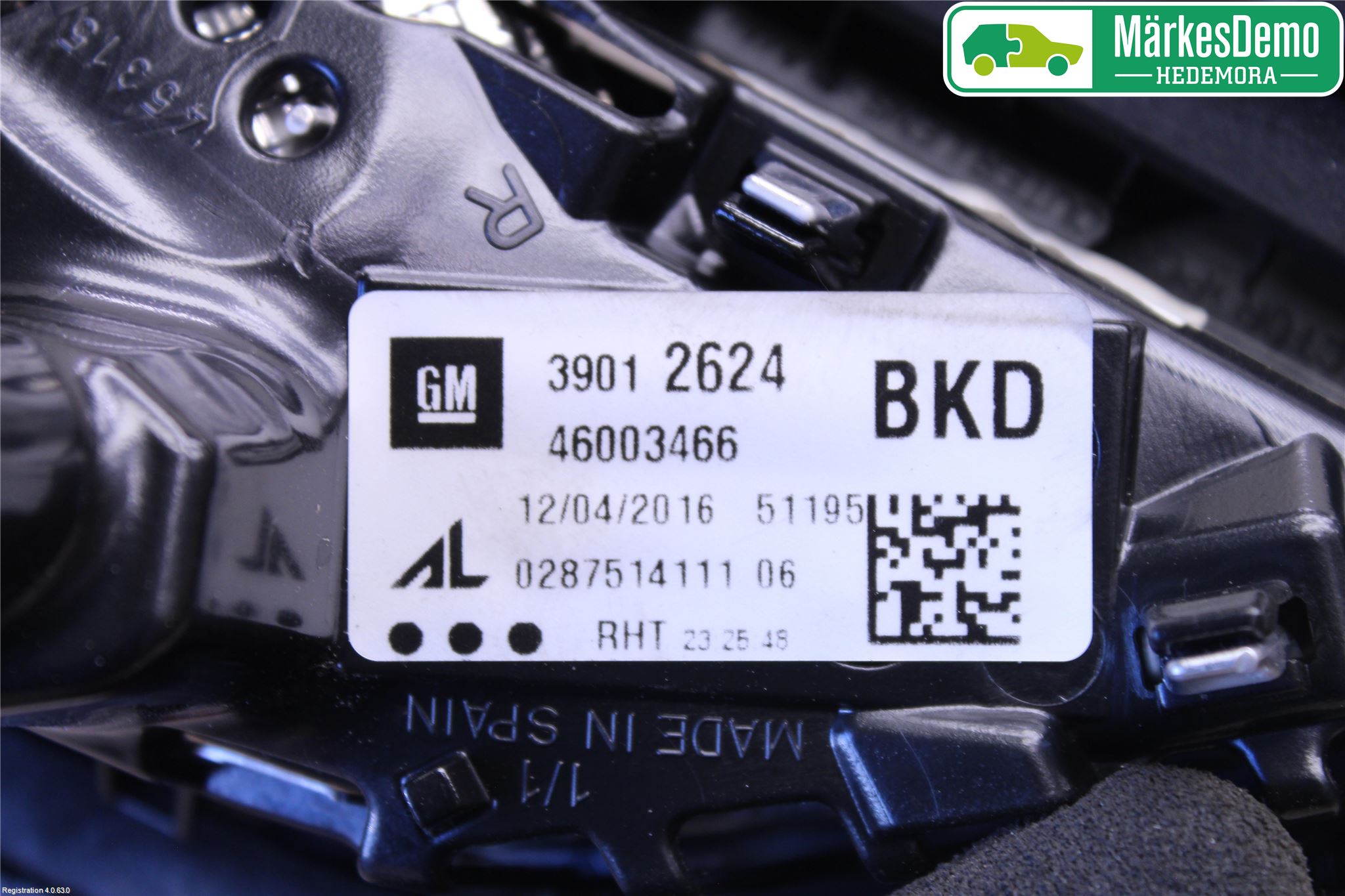 Opel CORSA E 15-19 Baklykt Høyre  På Luke(Indre)
