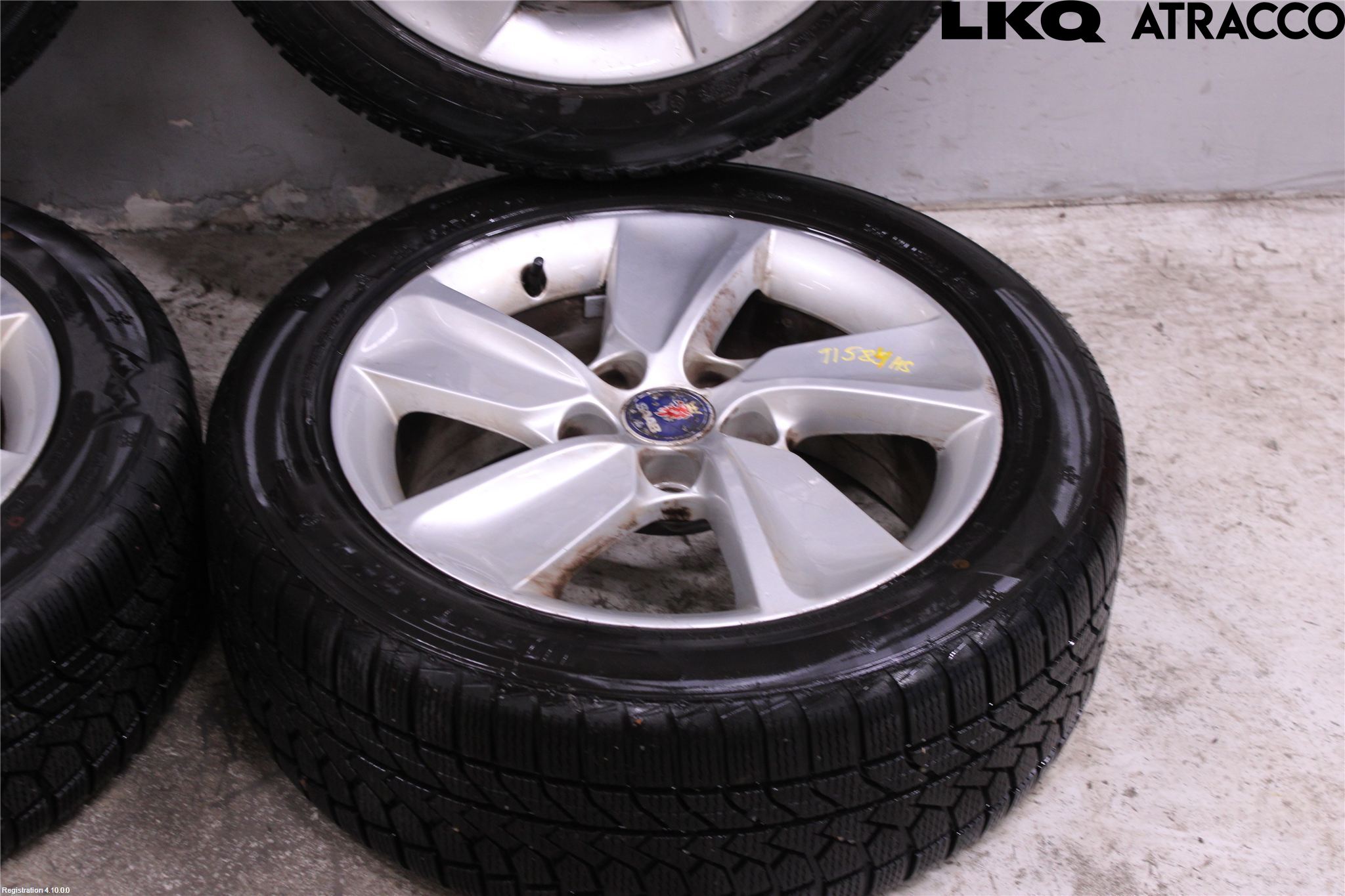 Saab 9-5 10-12 Dekk Vinter På Alu Felg 4Stk