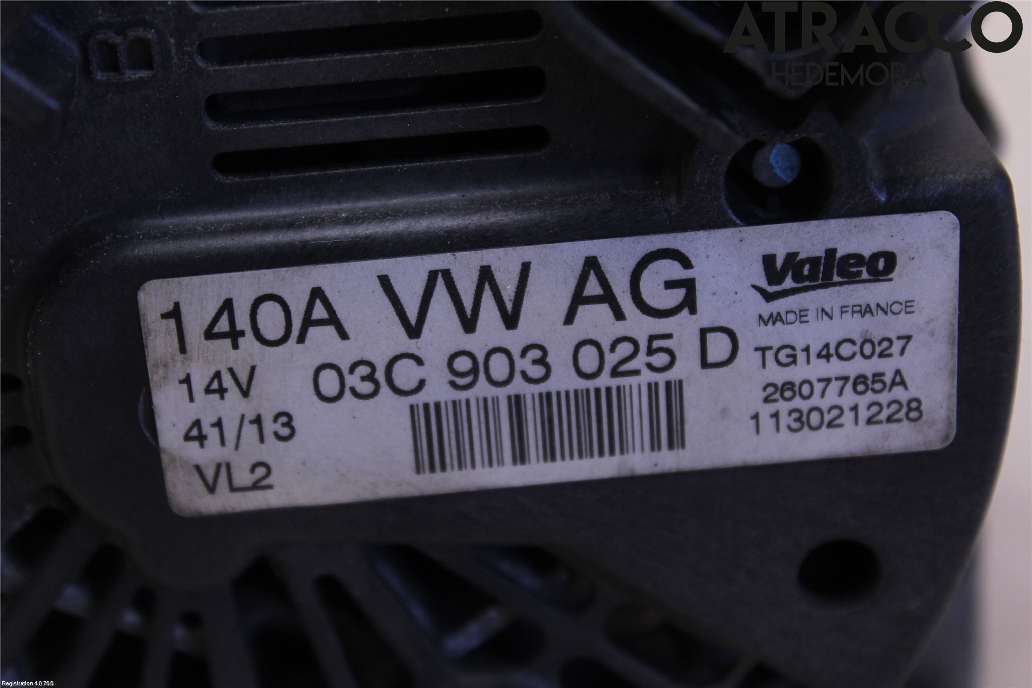 Volkswagen VW TIGUAN 07-16 Dynamo