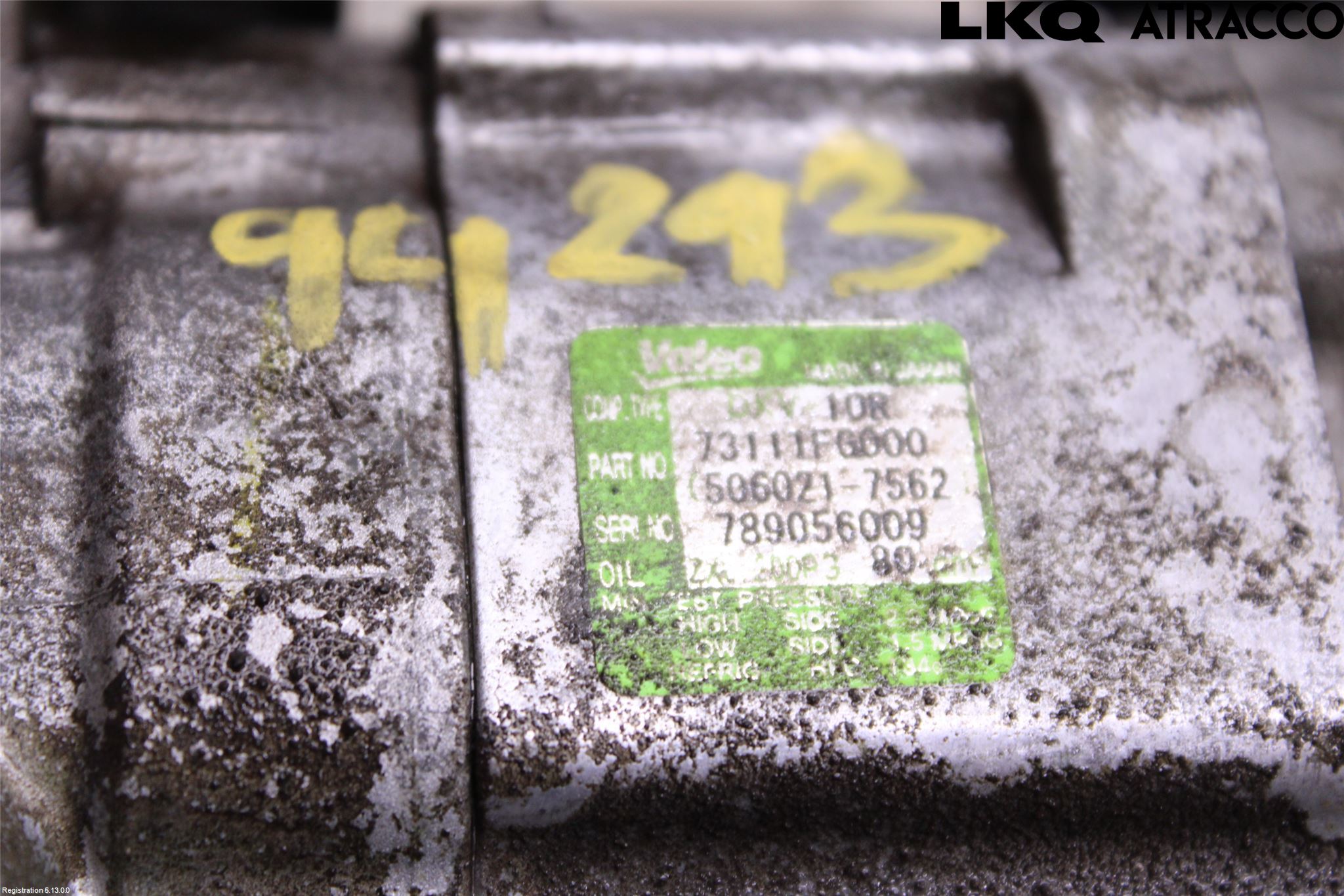 Subaru IMPREZA III 08-11 Varme Ac Kompressor