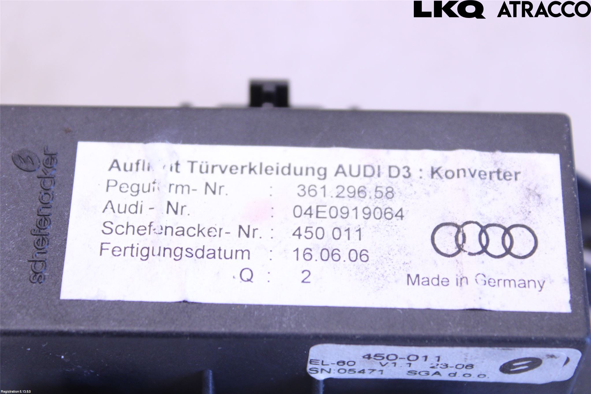 Audi A6/S6     05-11 Styreenhet Dør