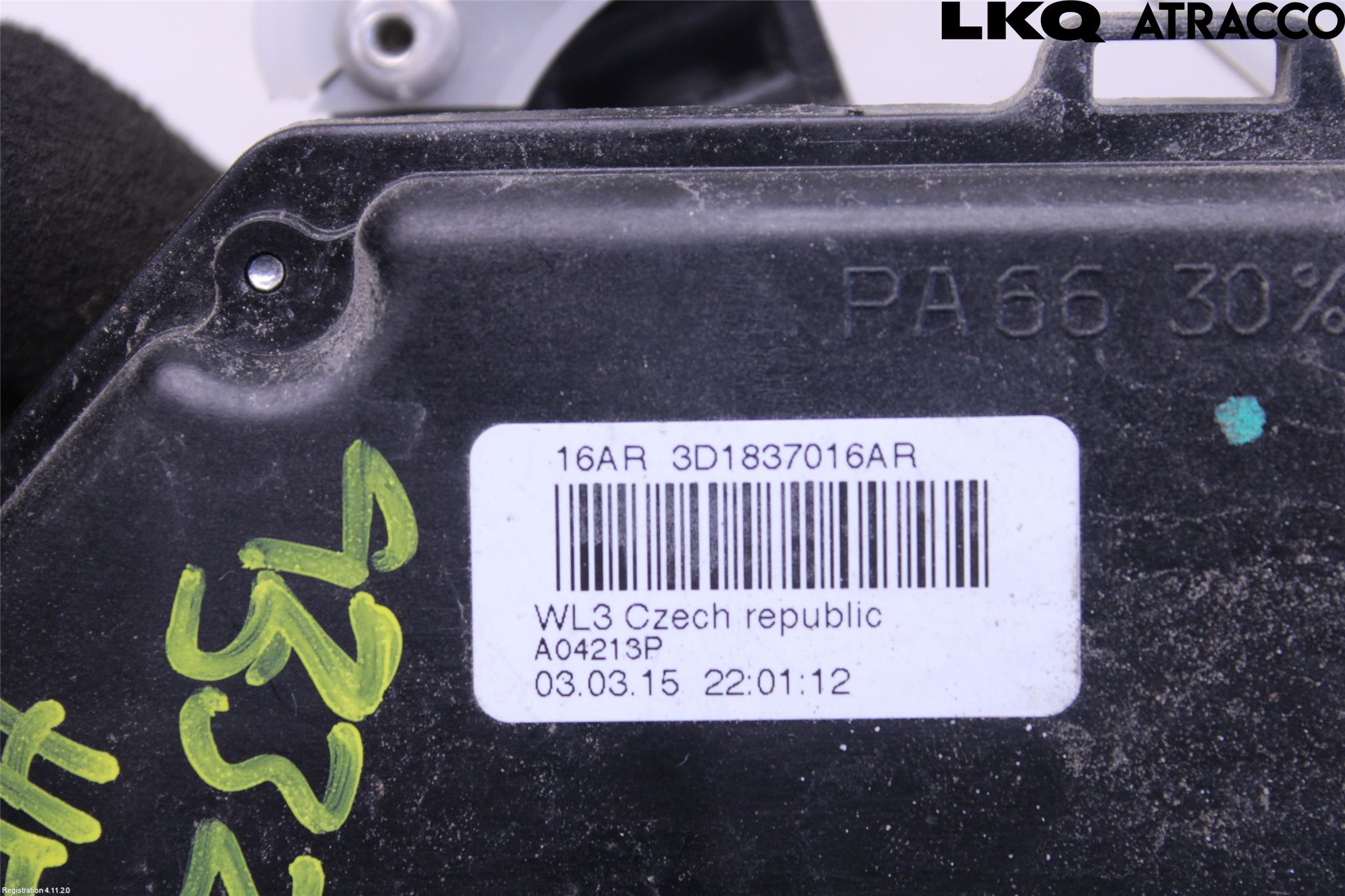 Volkswagen VW CADDY 11-15 Dørlås - Låsekasse