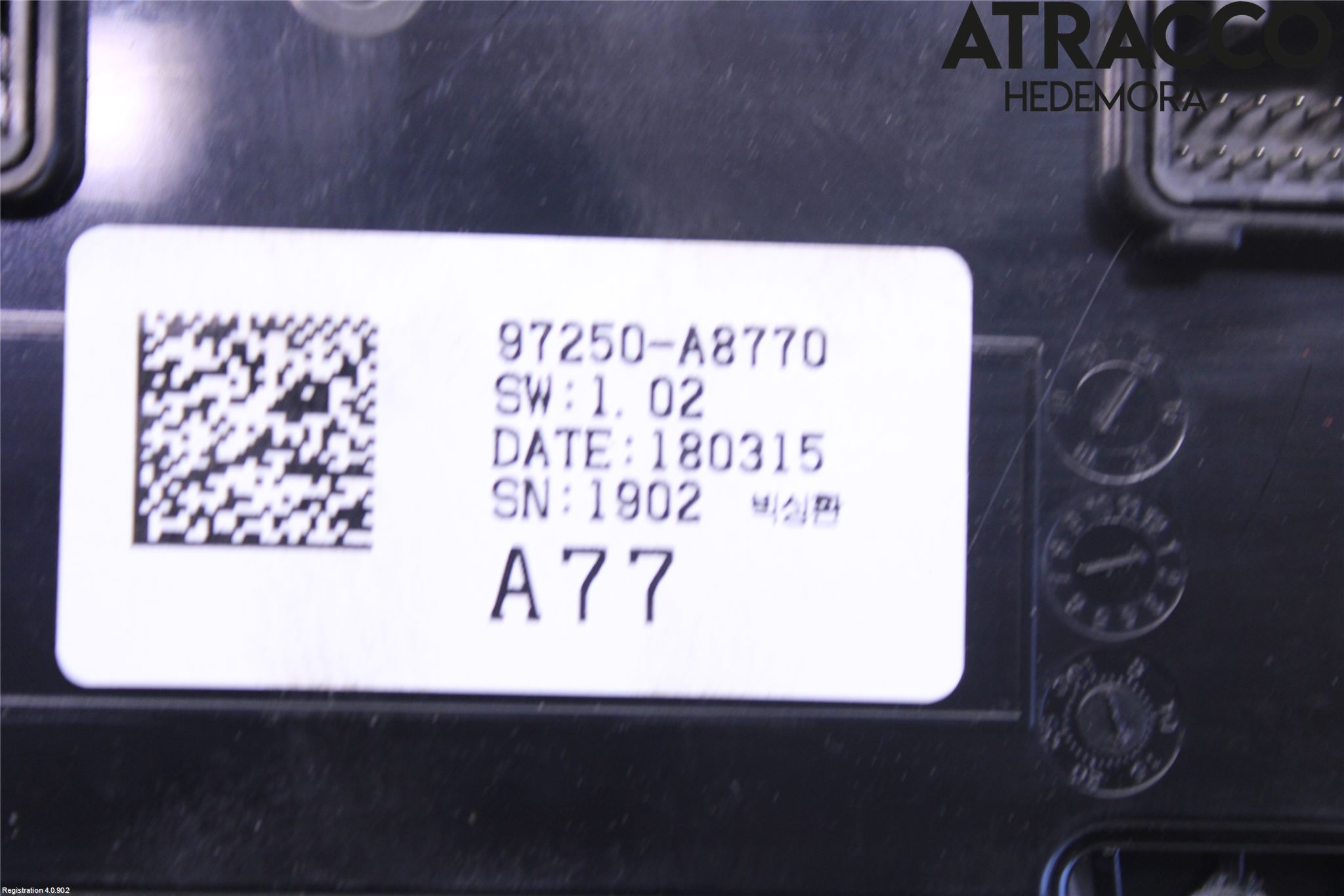 Kia OPTIMA 16-20 Varme Ac Betjening-Display