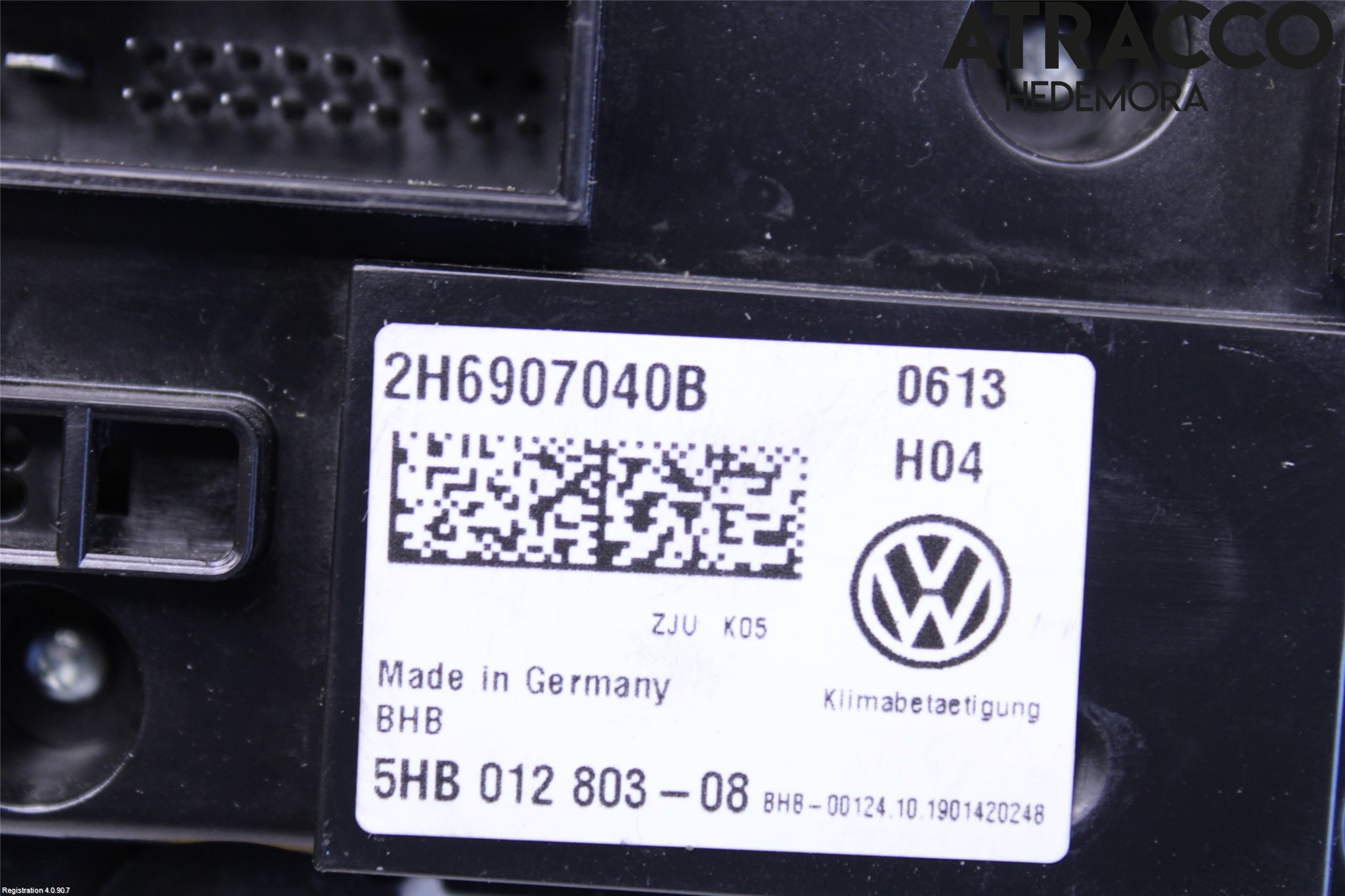 Volkswagen VW AMAROK 2H 10-22 Varme Ac Betjening-Display