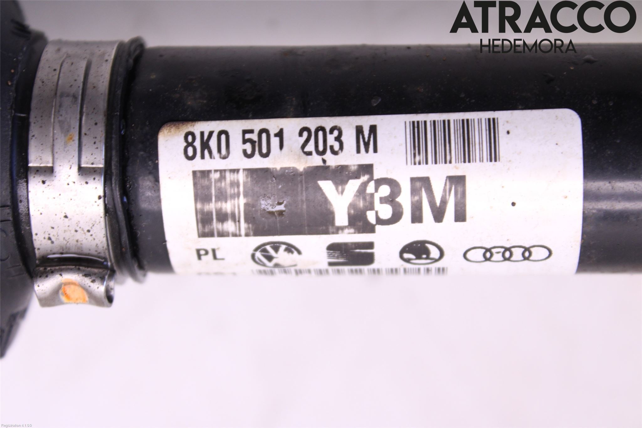 Audi A4 12-15 Drivaksel Bak Kompl Høyre