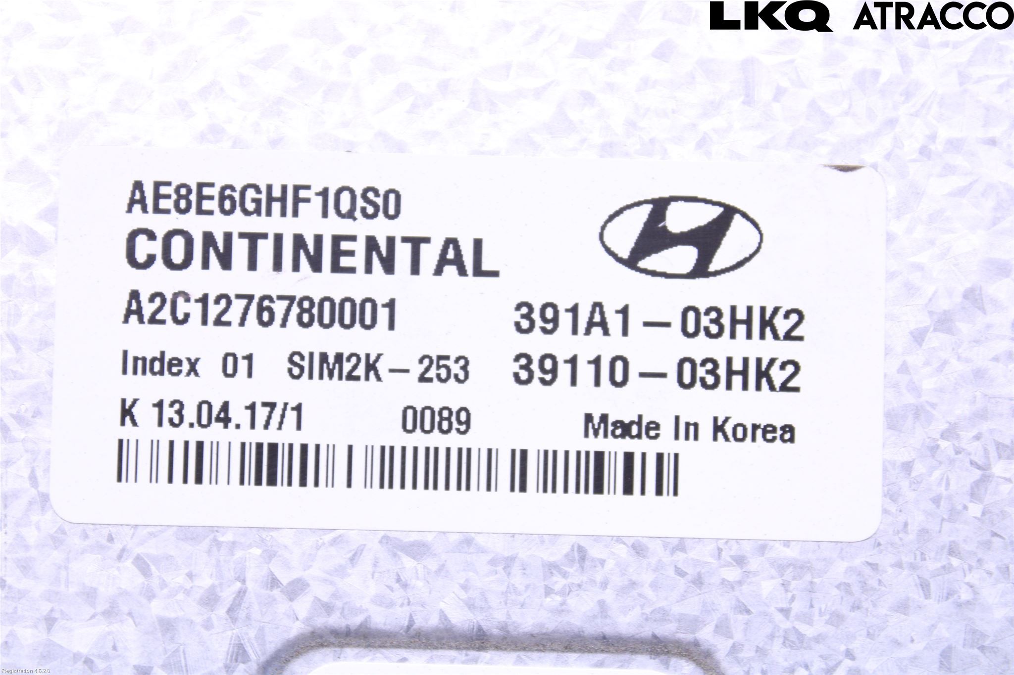 Hyundai IONIQ AE 17-22 Styreenhet Innsprøytning