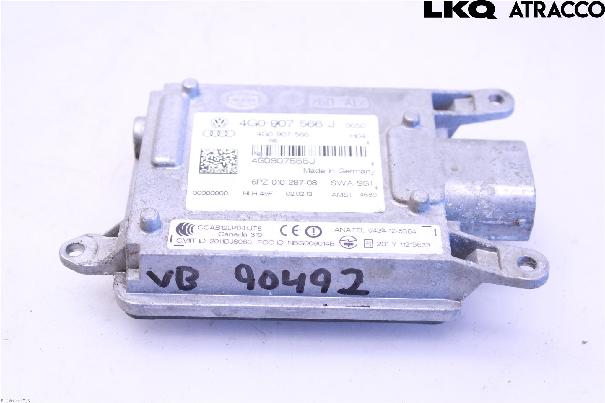 Audi A7/S7 4G 11-17 Sensor Kollisjonsbeskyttelse