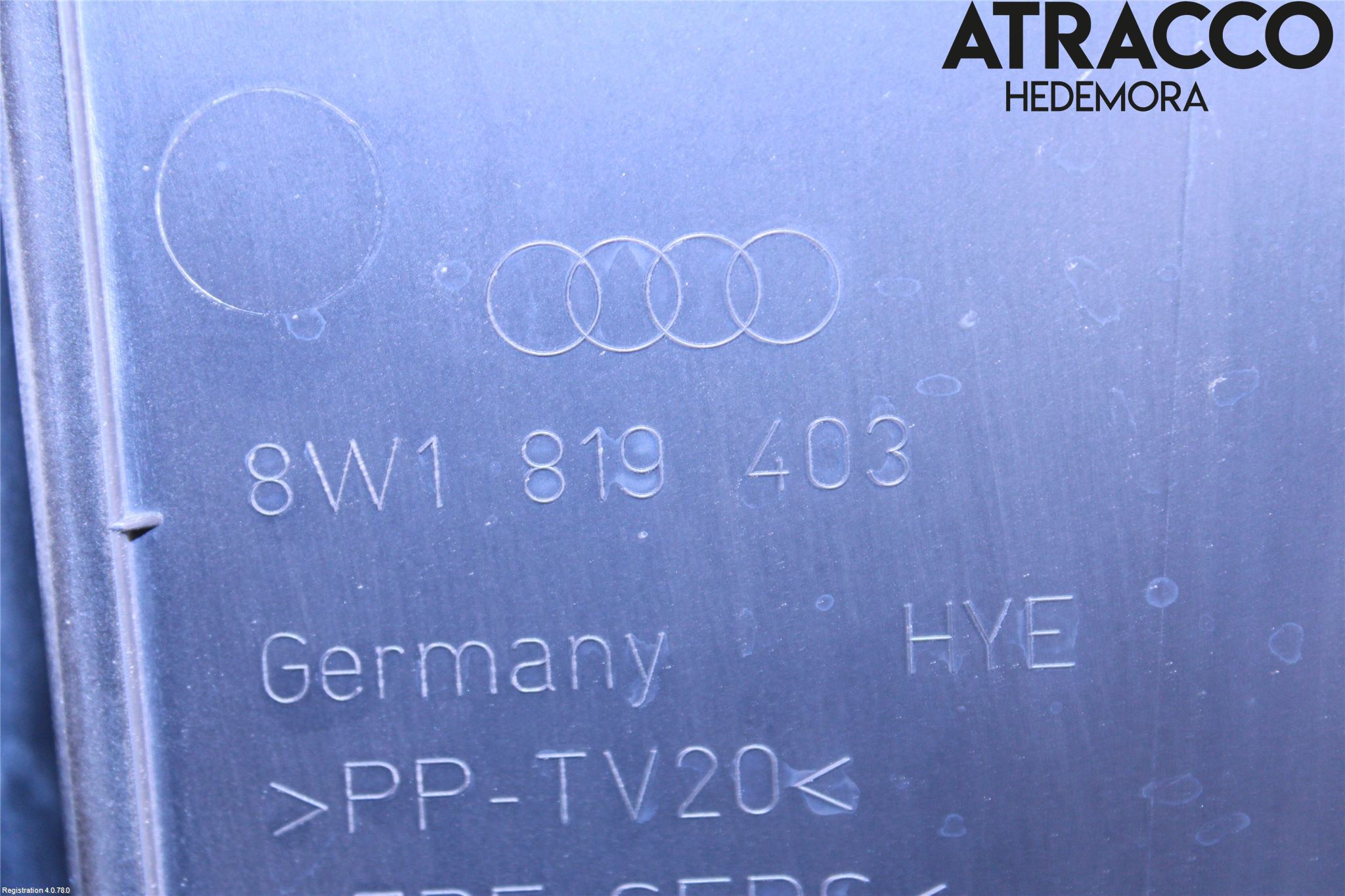 Audi A4/S4 B9 16-19 Visker Deksel-Grill-Under Frr