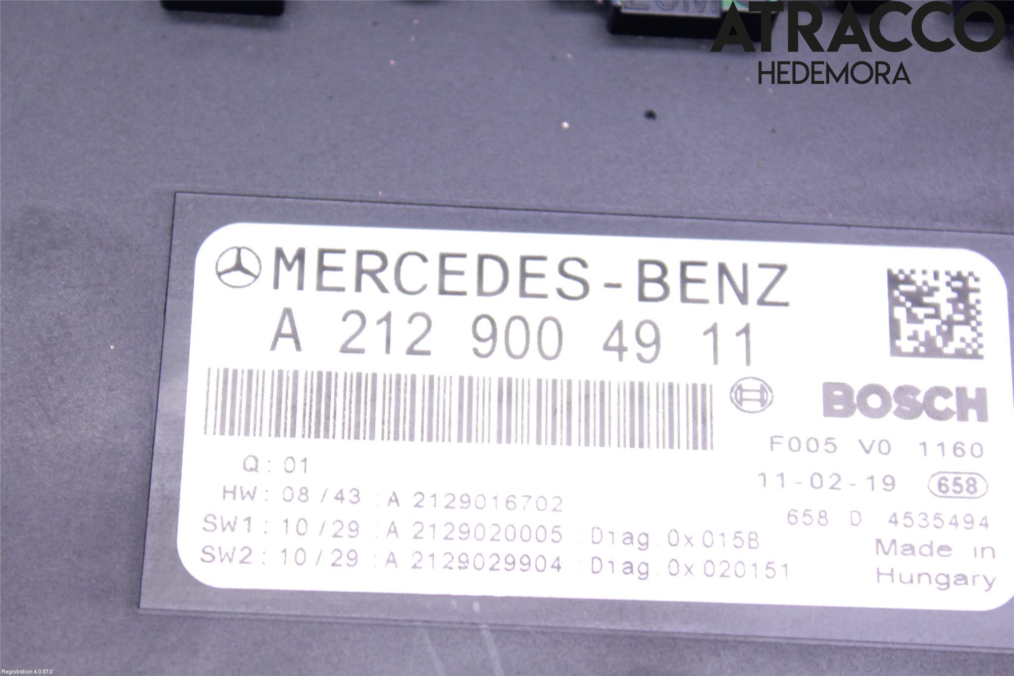 Mercedes-Benz MB E-KLASS COUPÈ/CAB(C207) 09-17 Sikringsboks - Elsentral