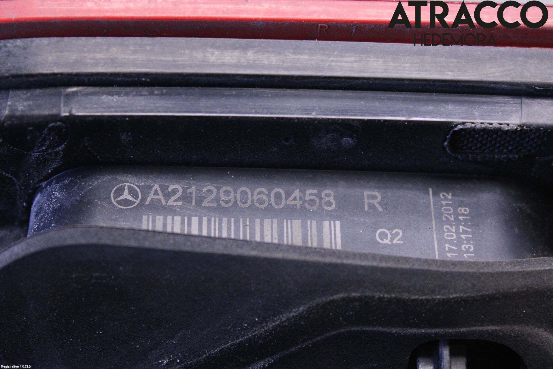 Mercedes-Benz MB E-KLASS (W212) 09-16 Baklykt Høyre  På Luke(Indre)